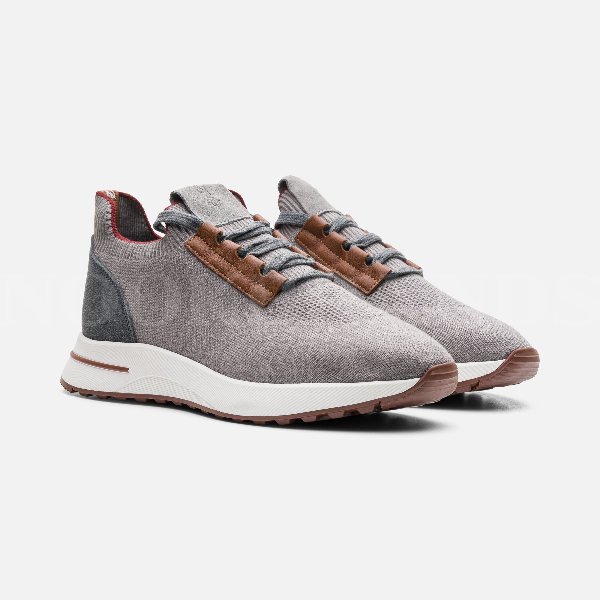 Gri Erkek Deri Sneaker
