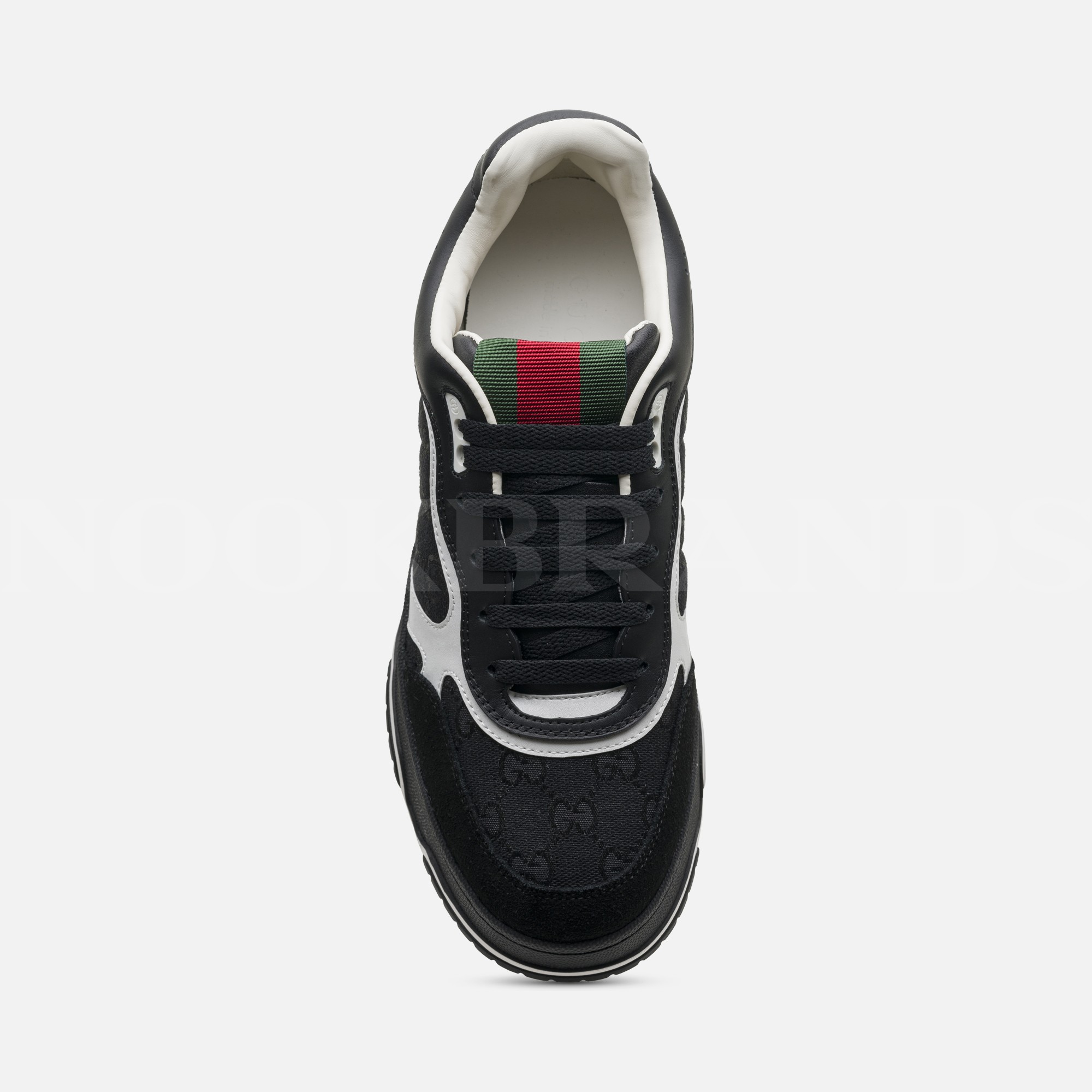 GG Re-Web Trainer Siyah Erkek Deri Sneaker