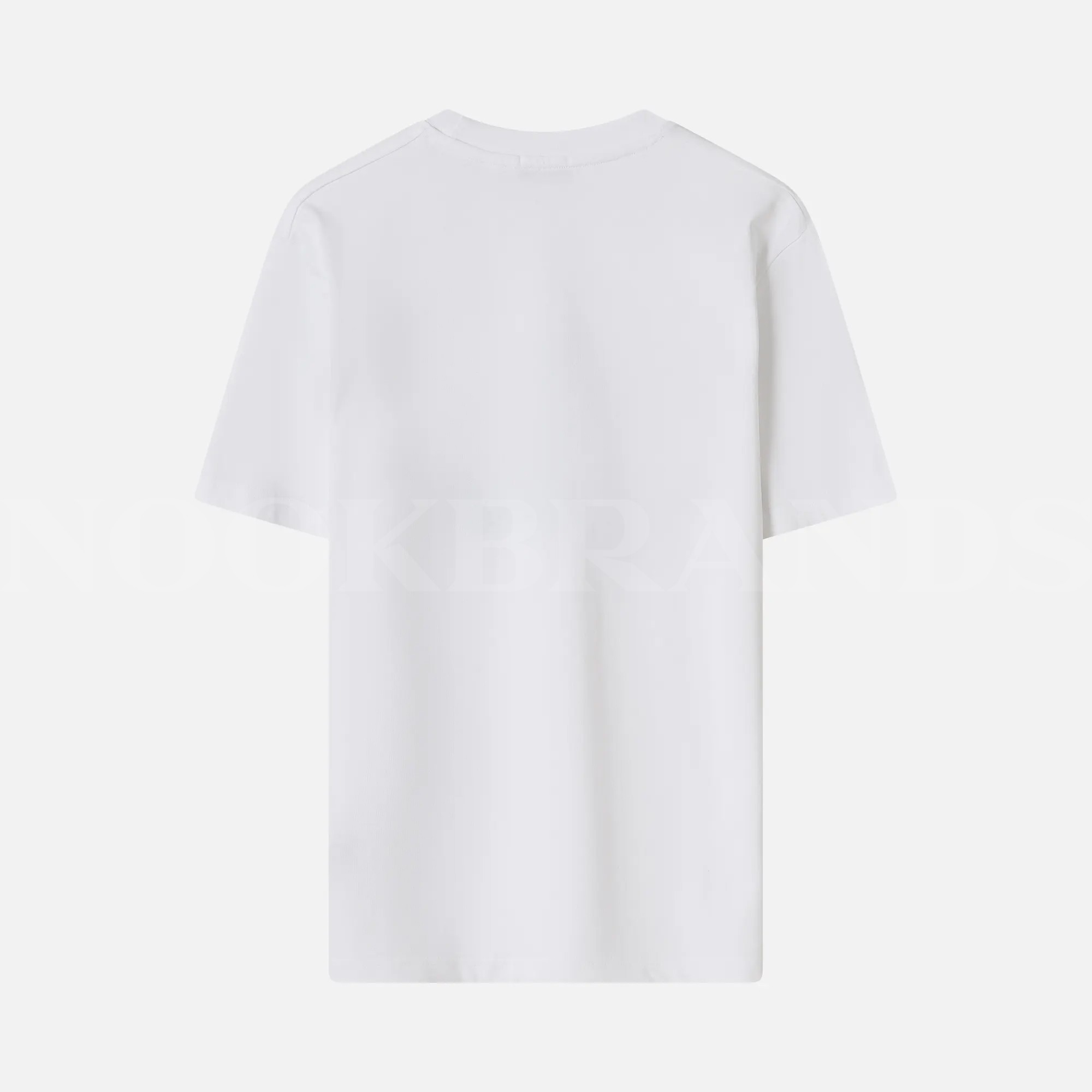 Beyaz Nakışlı Erkek T-shirt