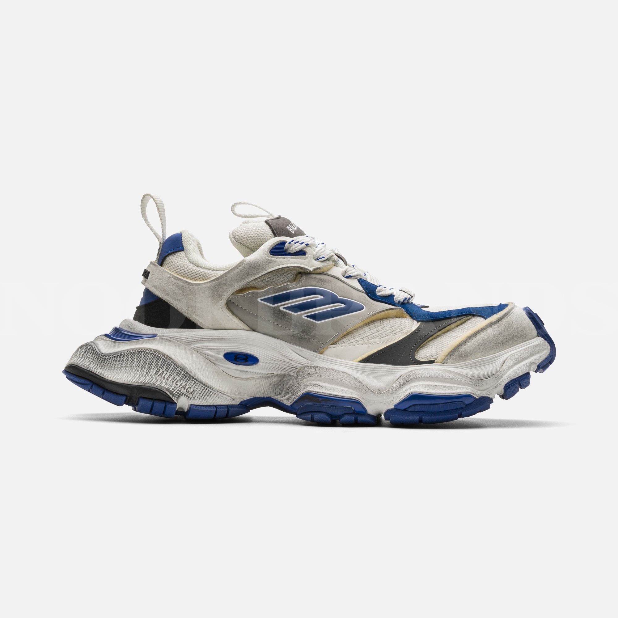 Cargo Mavi Erkek Deri Sneaker