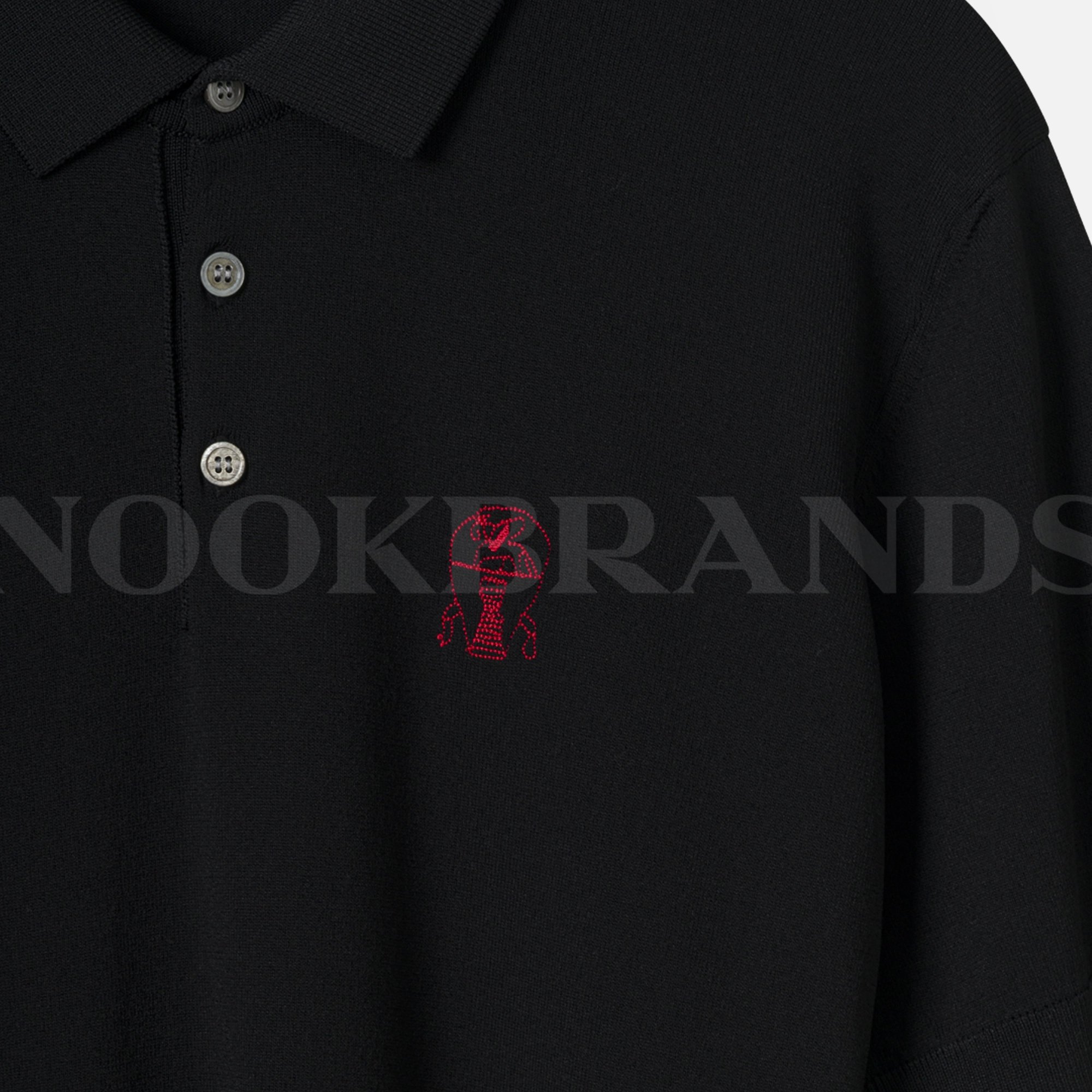 Siyah Polo Yaka Erkek T-shirt