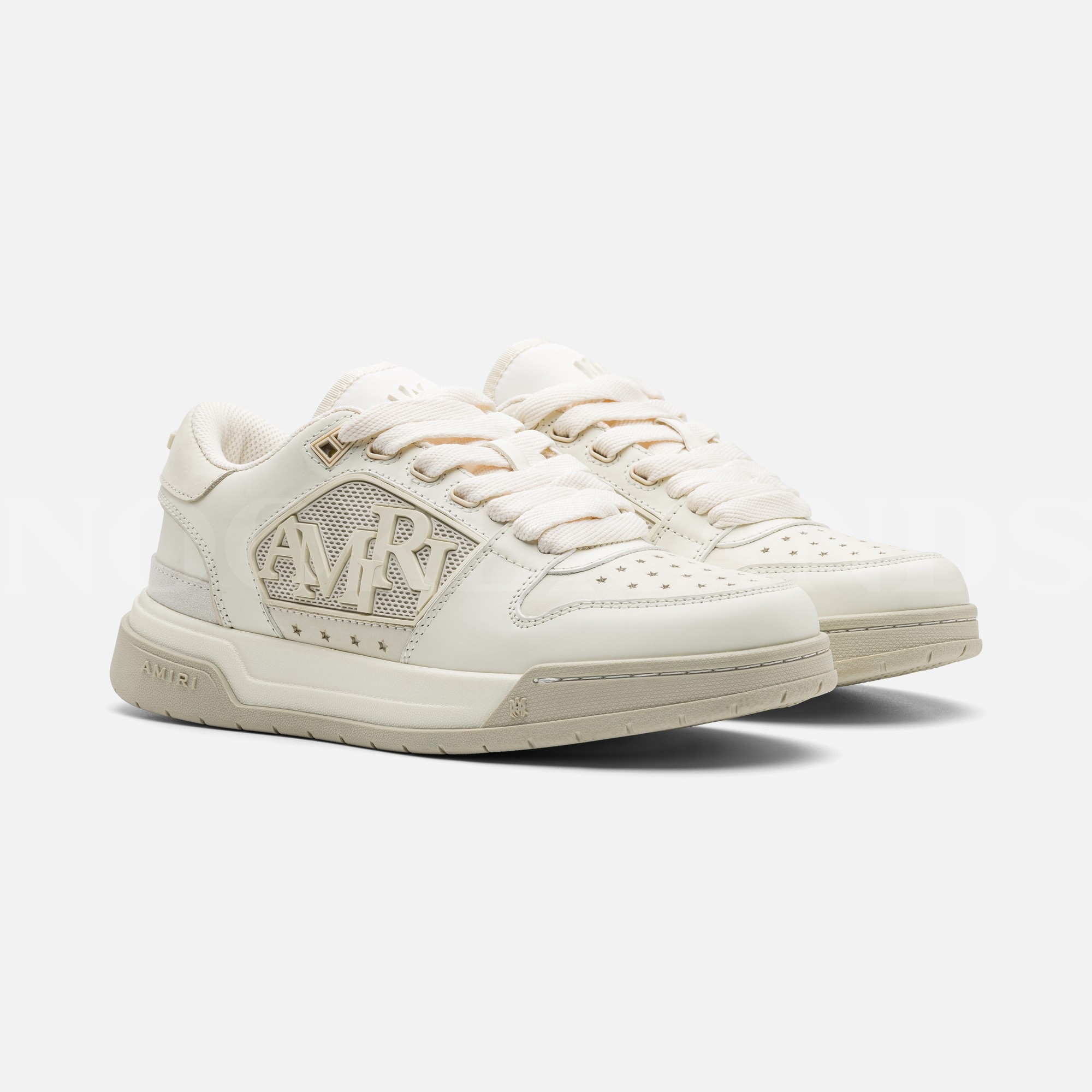 Krem Erkek Deri Sneaker