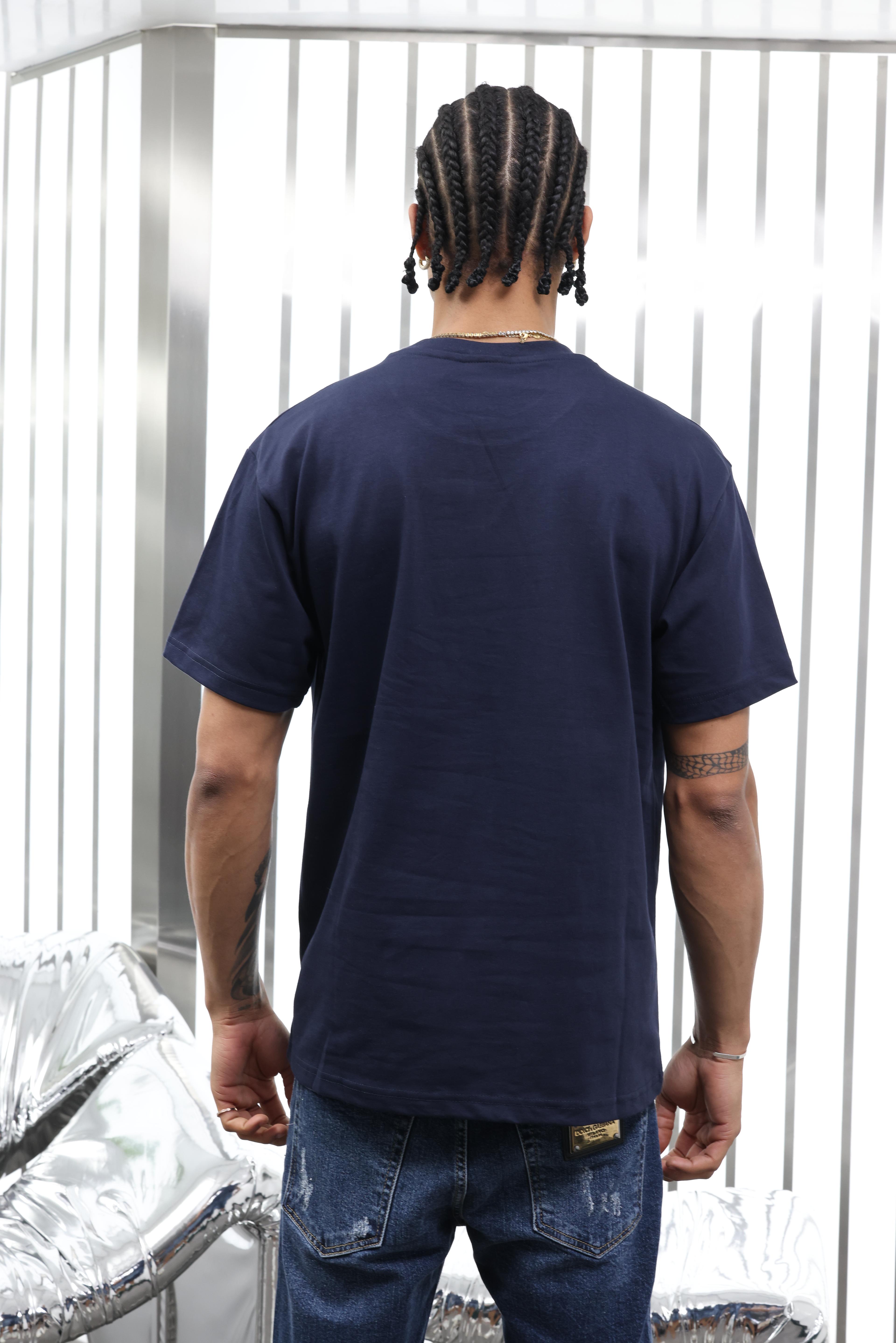 Lacivert Logo Detay T-shirt