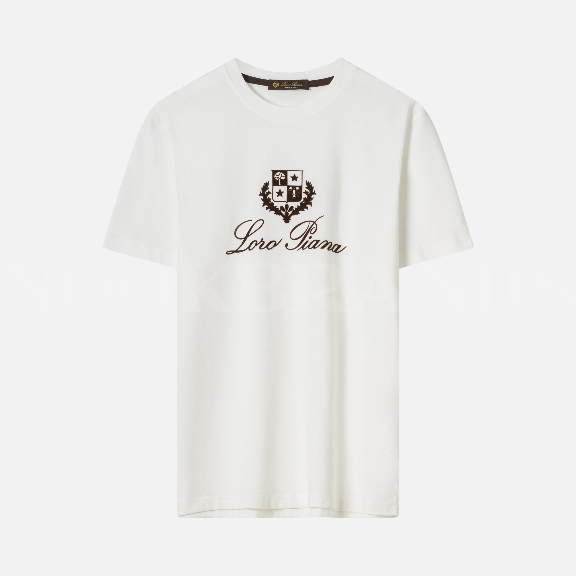 Baskılı Logo Beyaz Erkek T-shirt