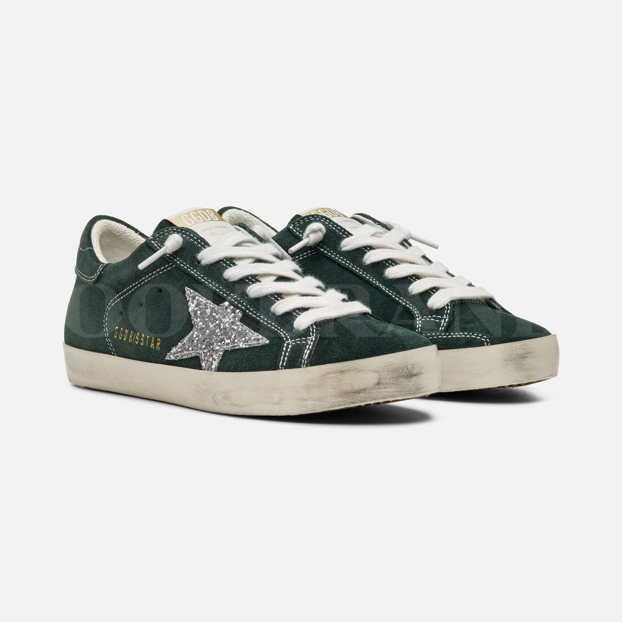 Yeşil Pull Detay Kadın Deri Sneaker
