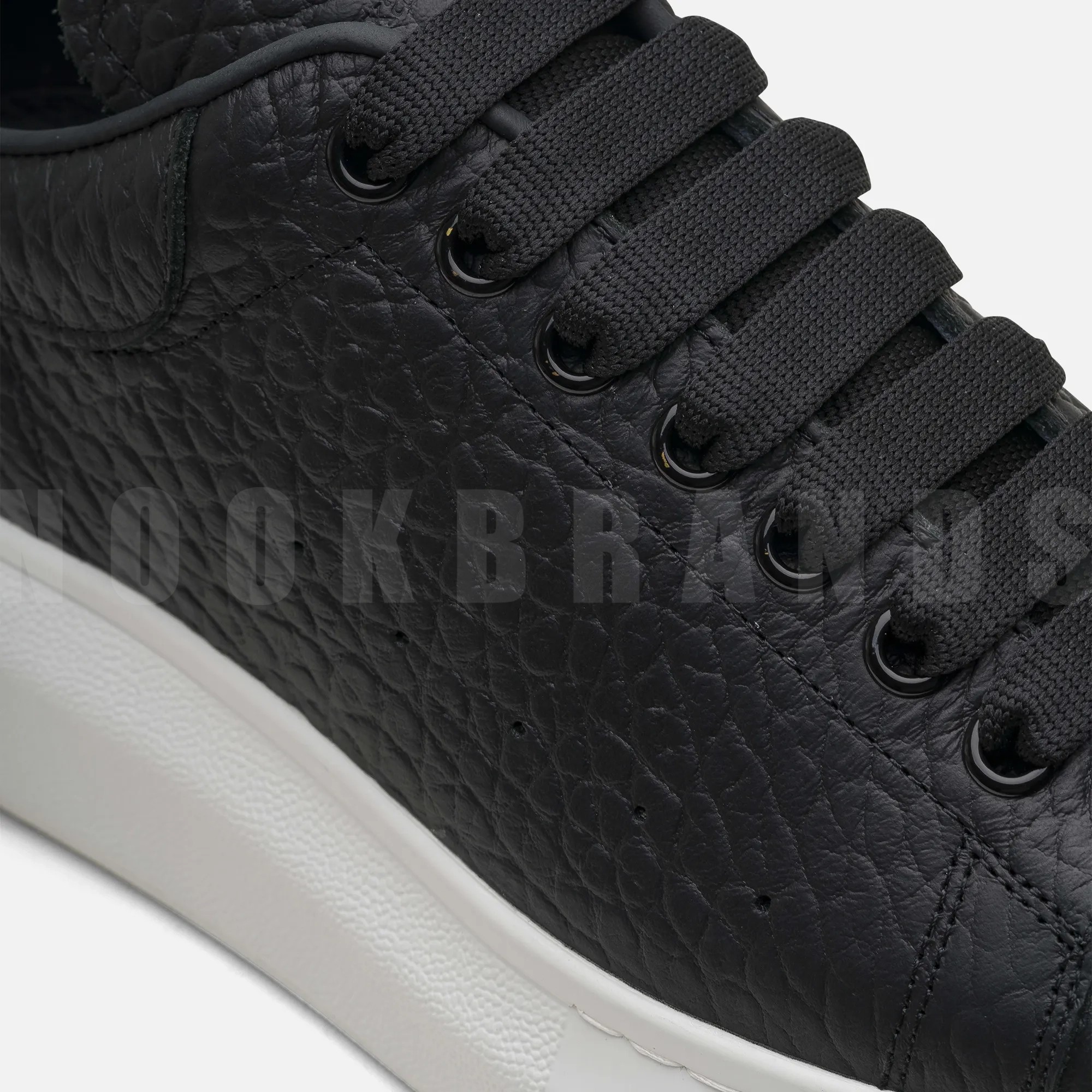 Oversize Siyah Erkek Deri Sneaker