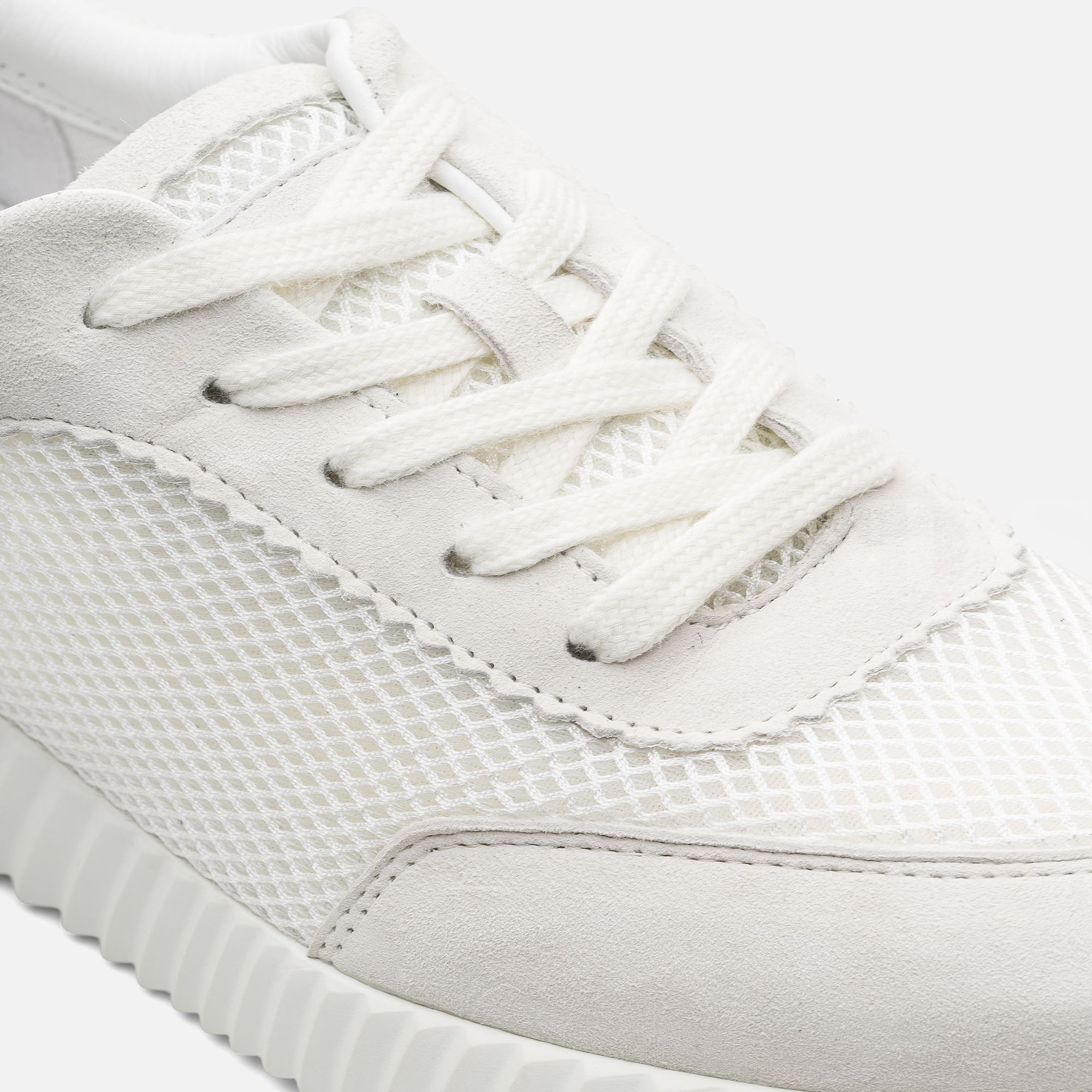 Beyaz Kadın Deri Sneaker
