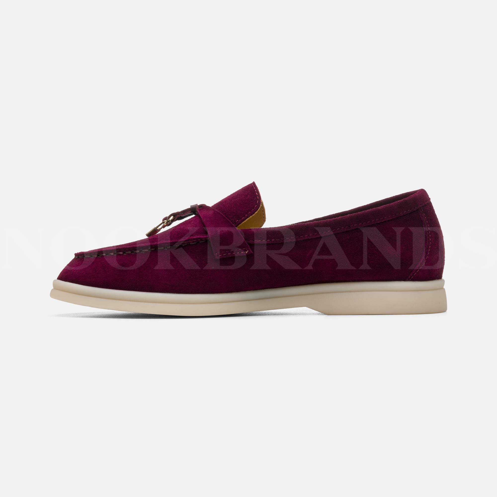Bordo Kadın Deri Loafer