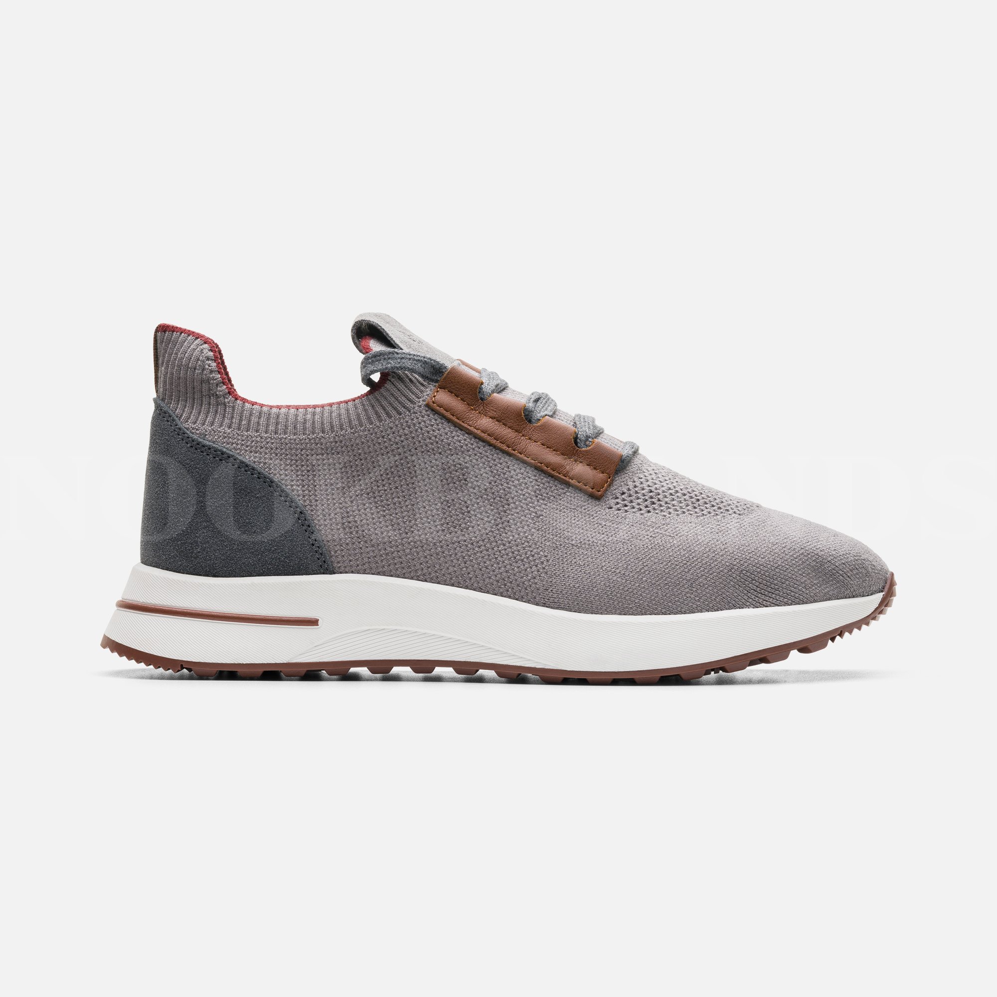 Gri Erkek Deri Sneaker