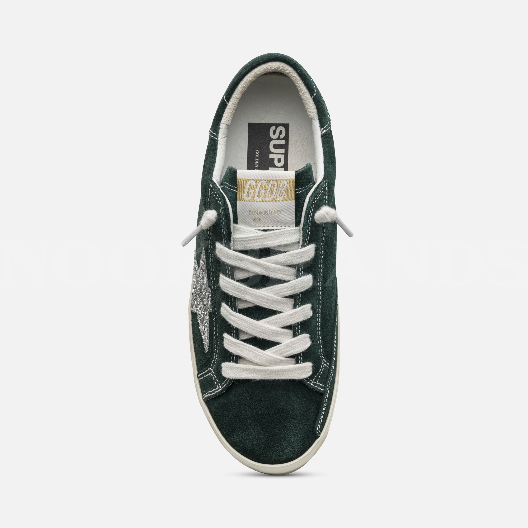 Yeşil Pull Detay Kadın Deri Sneaker