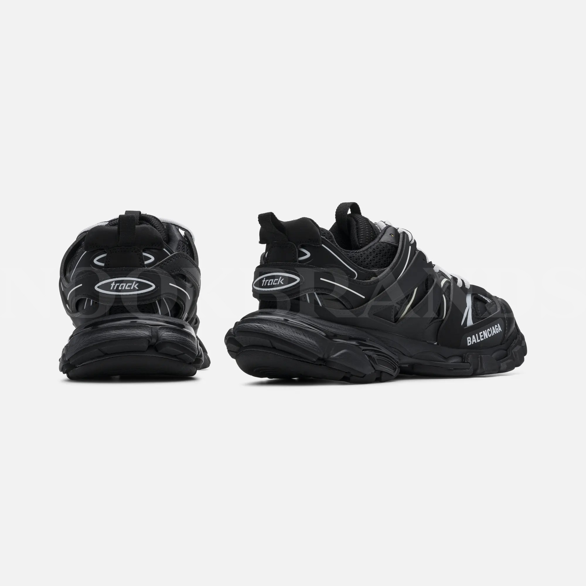 Track Siyah Erkek Deri Sneaker