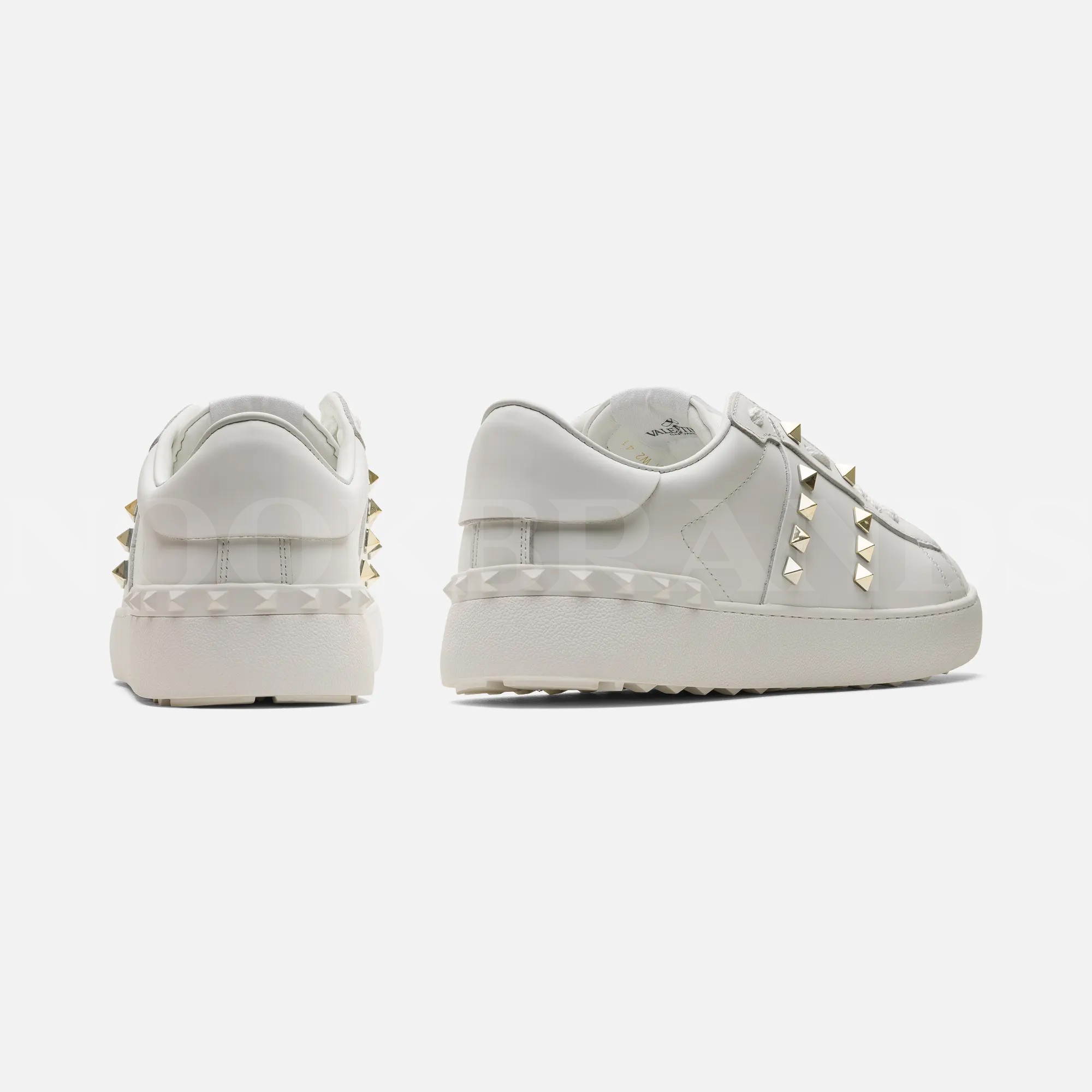 Rockstud Untitled Beyaz Deri Sneaker