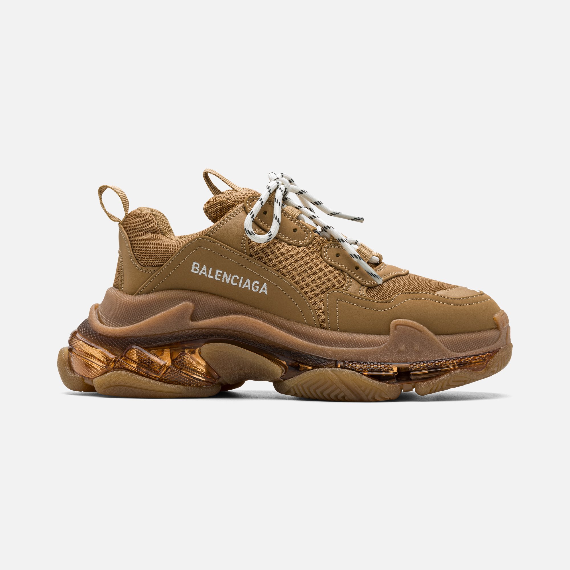Triple S Kahverengi Deri Sneaker