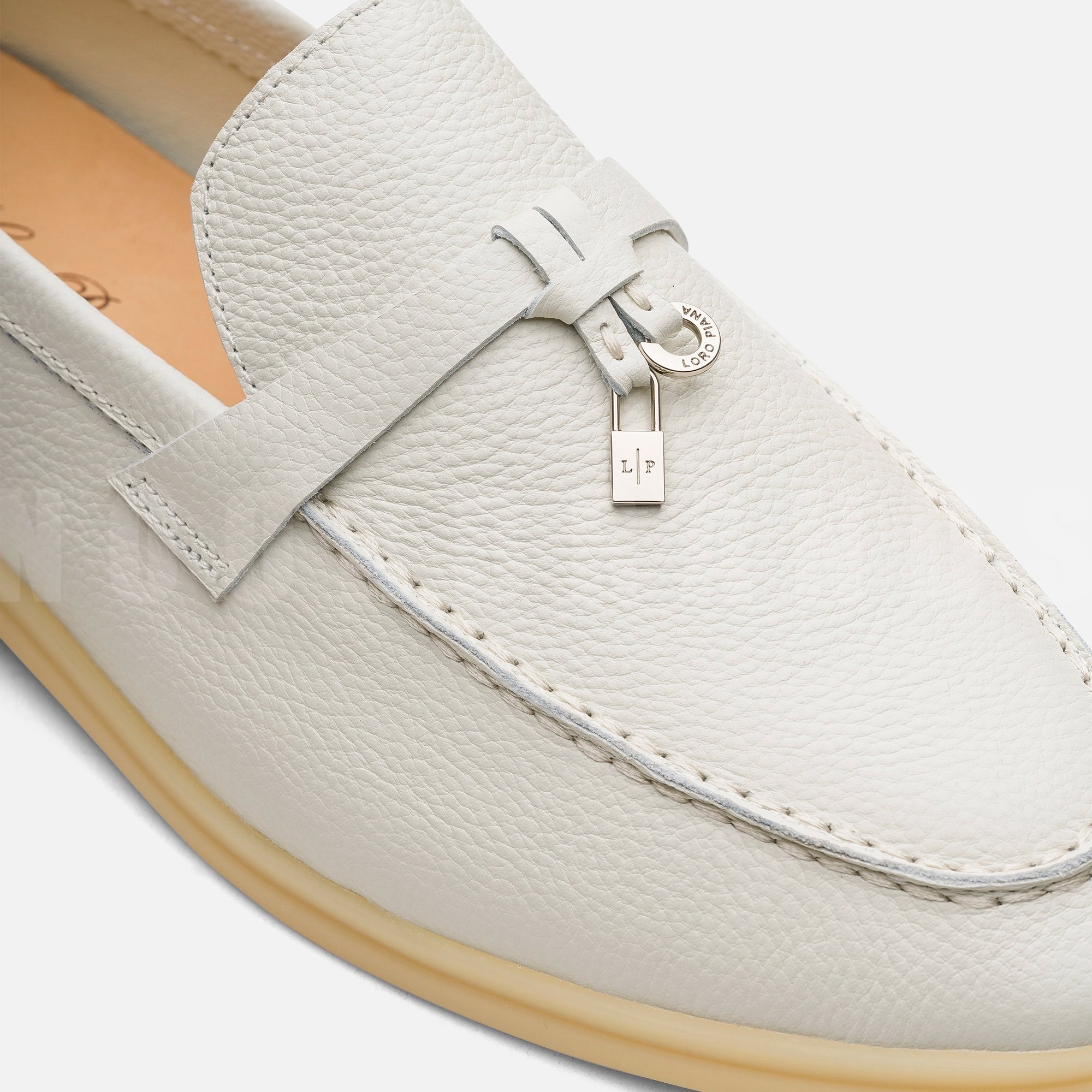 Beyaz Deri Loafer