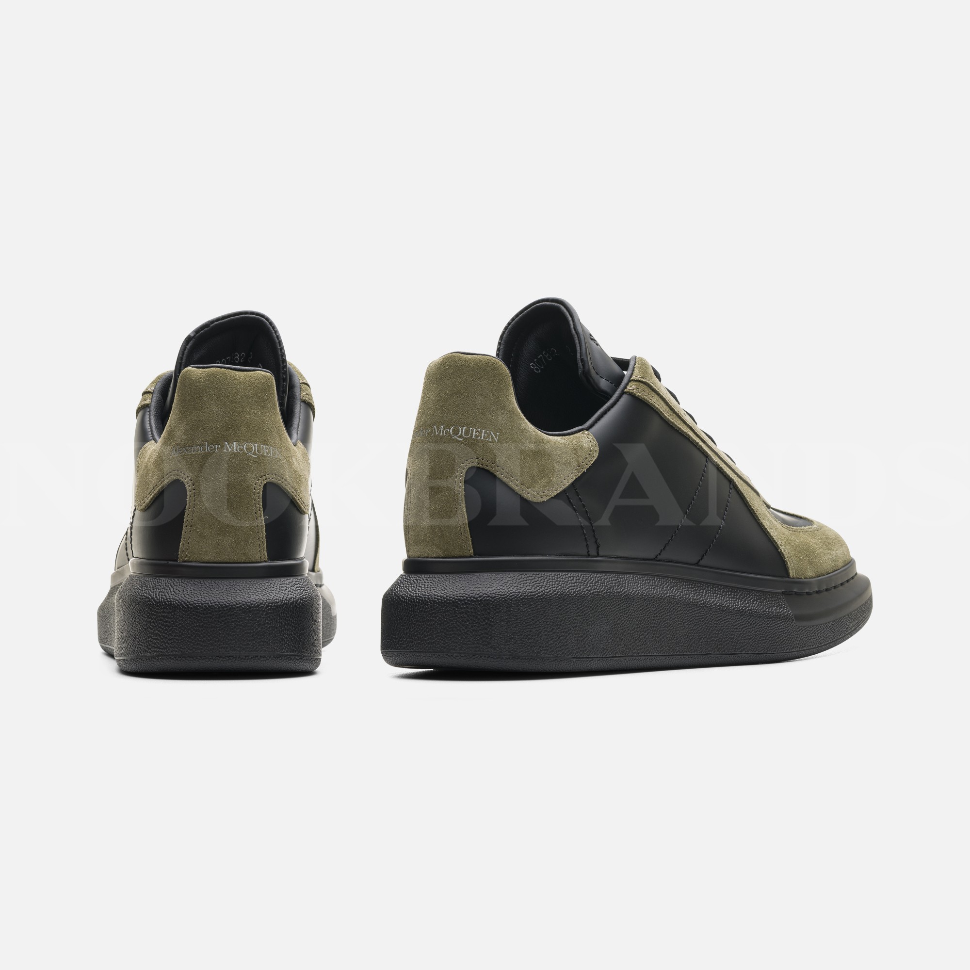 Siyah Oversize Erkek Deri Sneaker