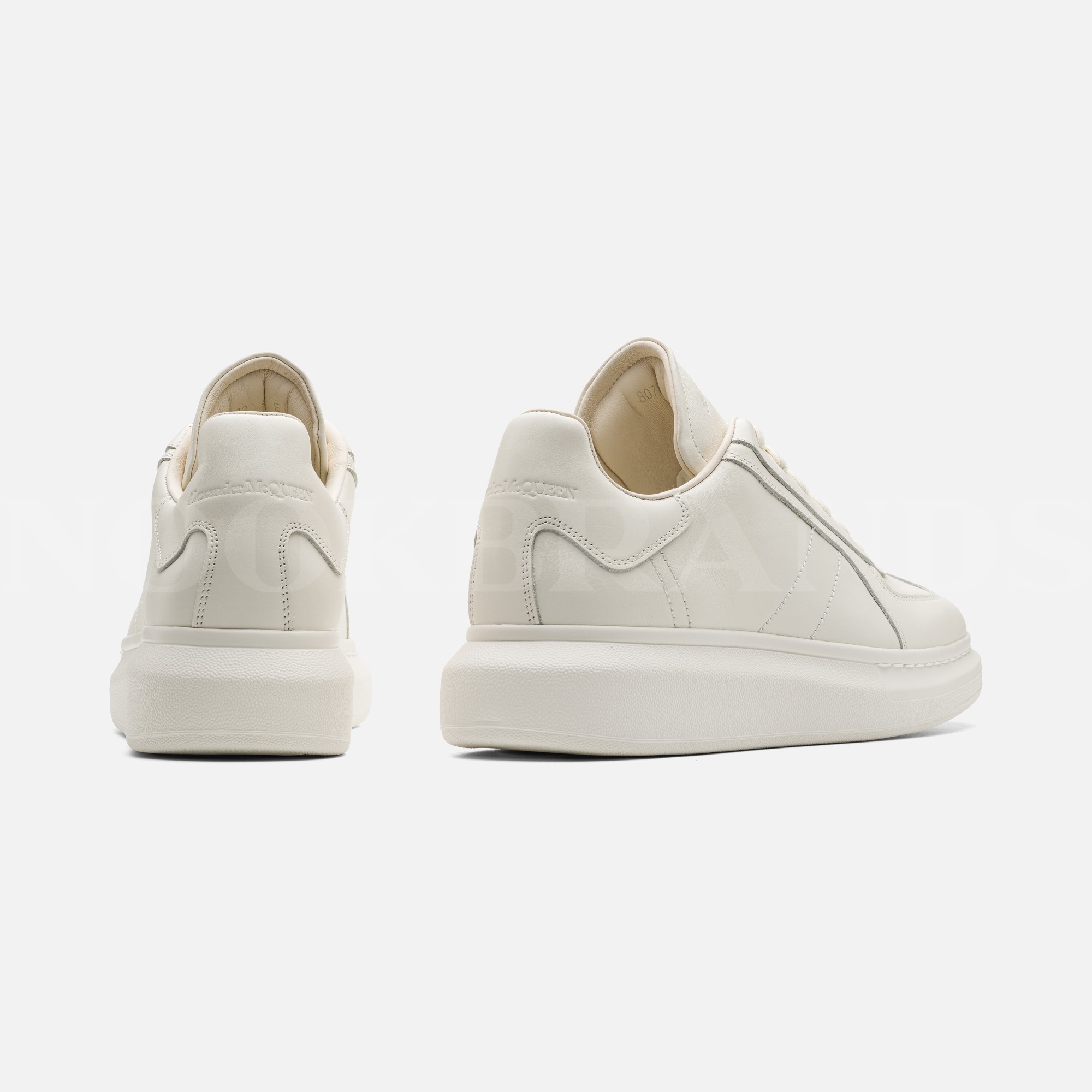 Oversize Kırık Beyaz Erkek Deri Sneaker
