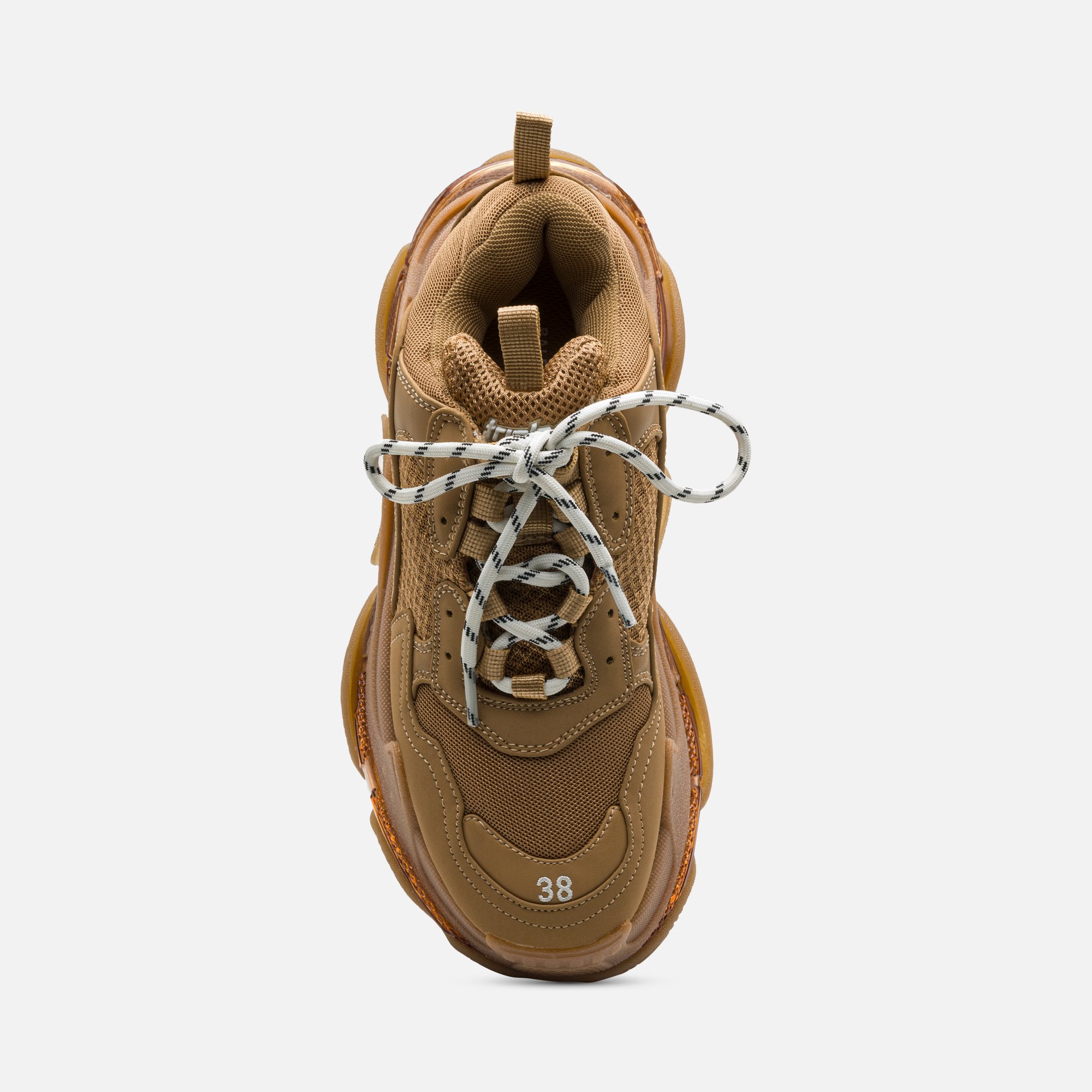 Triple S Kahverengi Deri Sneaker
