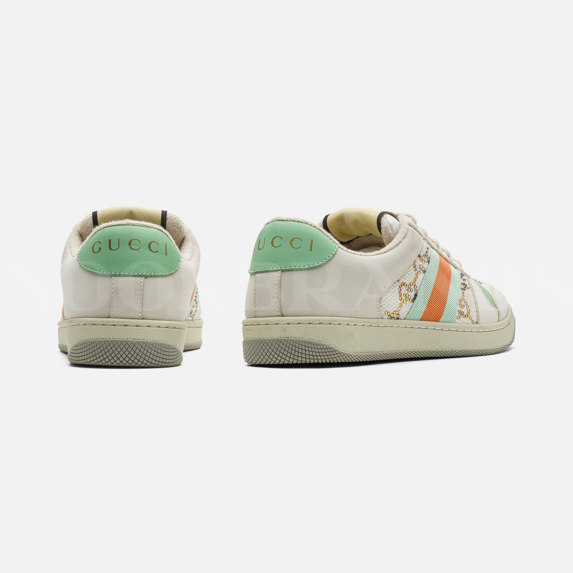 Krem Kadın Deri Sneaker