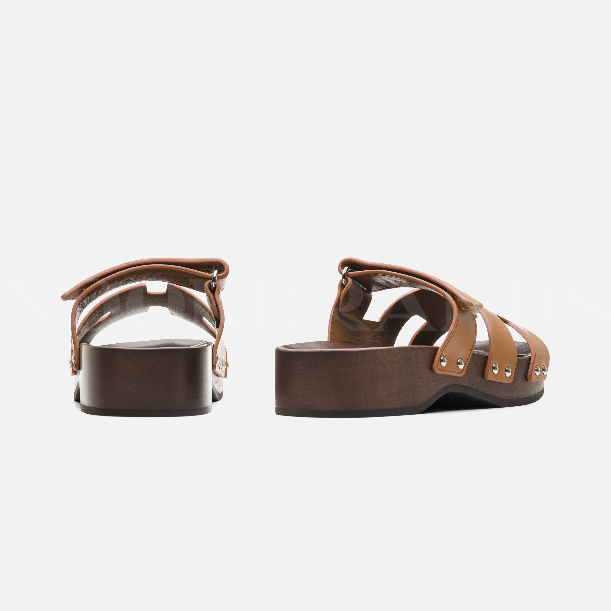 Taba Deri Kos Clog Sandal