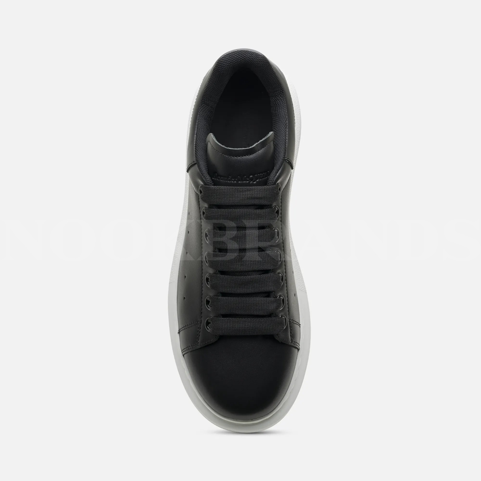 Oversize Siyah Erkek Deri Sneaker