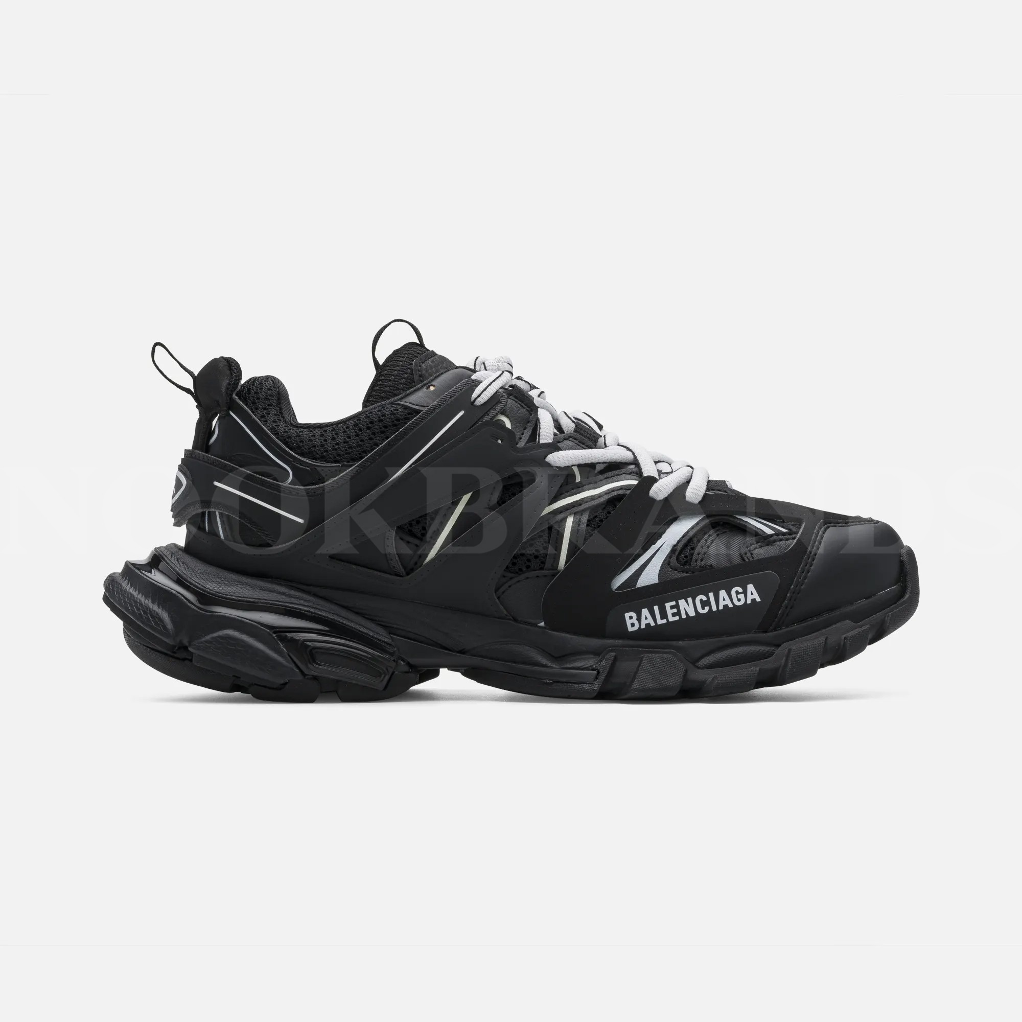 Track Siyah Erkek Deri Sneaker