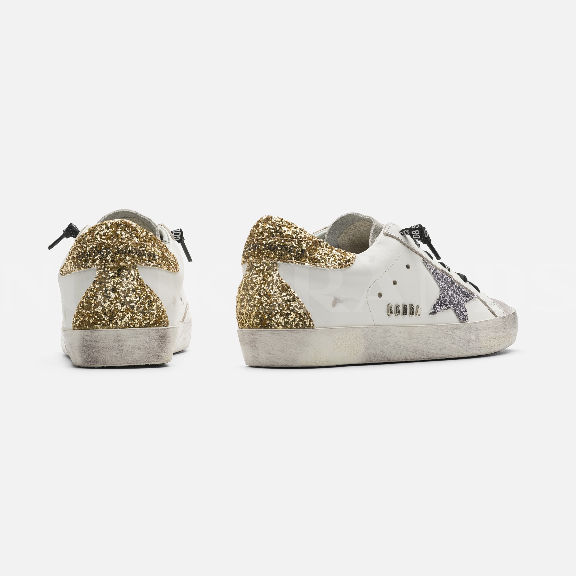 Beyaz Pullu Kadın Deri Sneaker