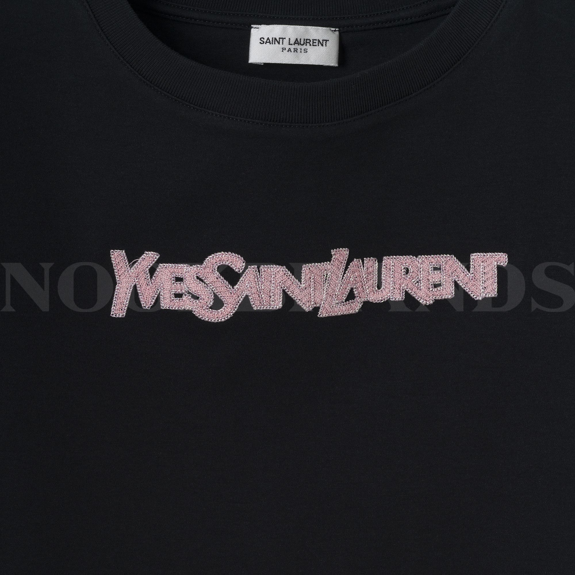 Nakışlı Logo Siyah Kadın T-shirt