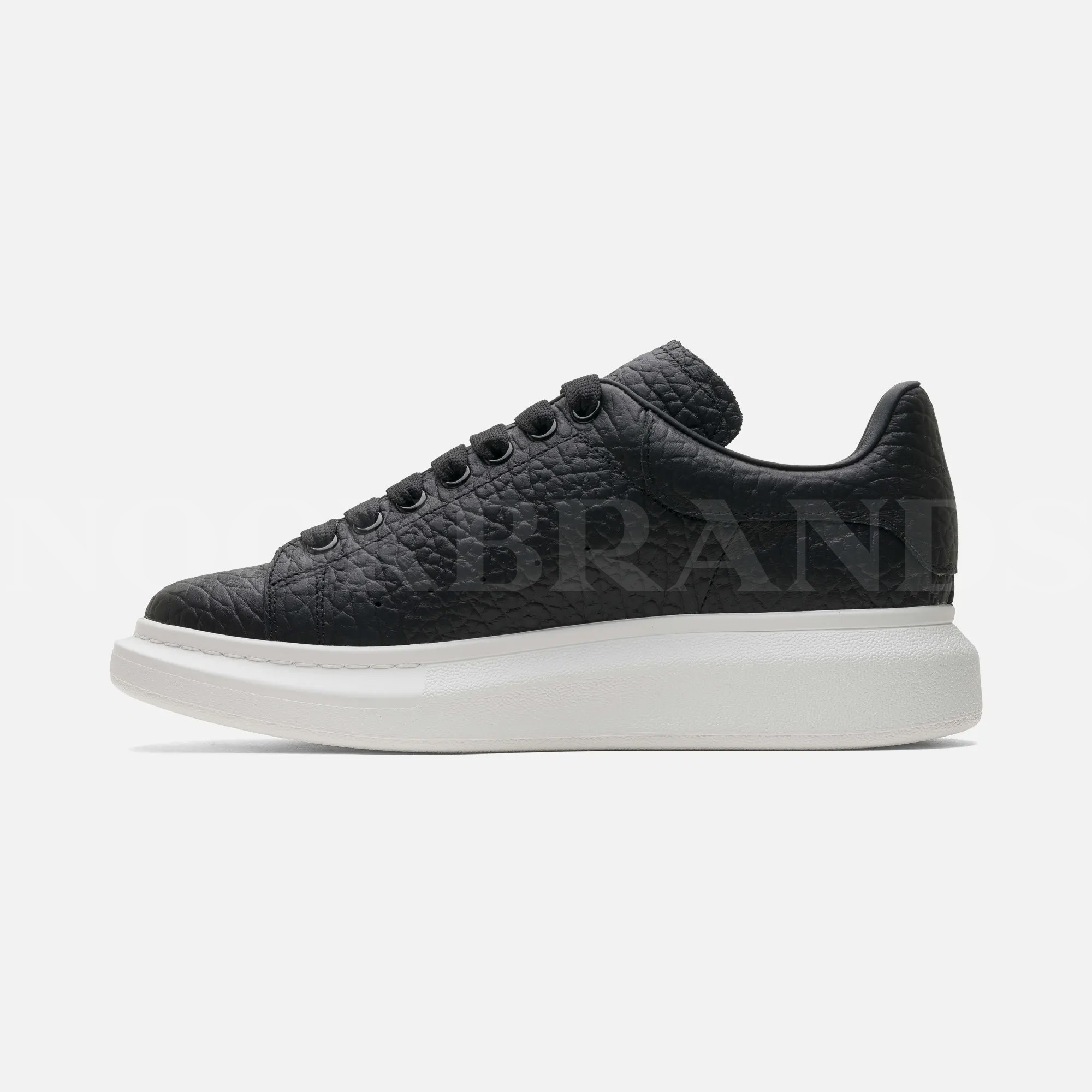 Oversize Siyah Erkek Deri Sneaker