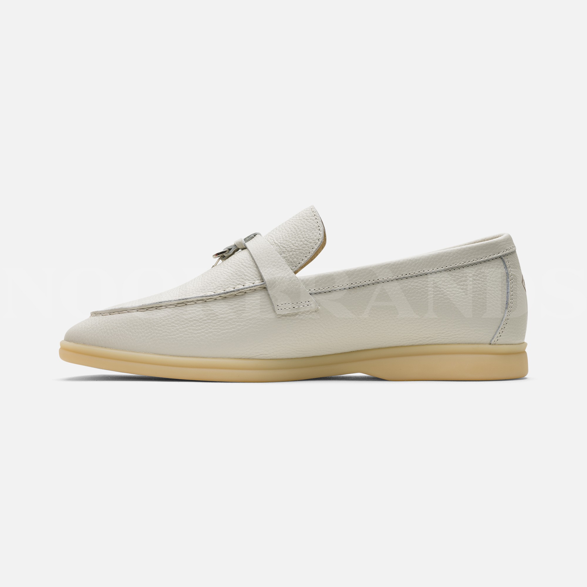 Beyaz Deri Loafer