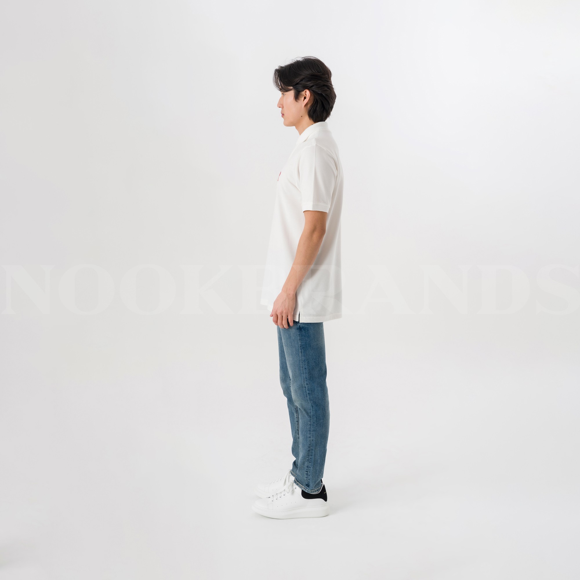 Beyaz Polo Yaka Erkek T-shirt