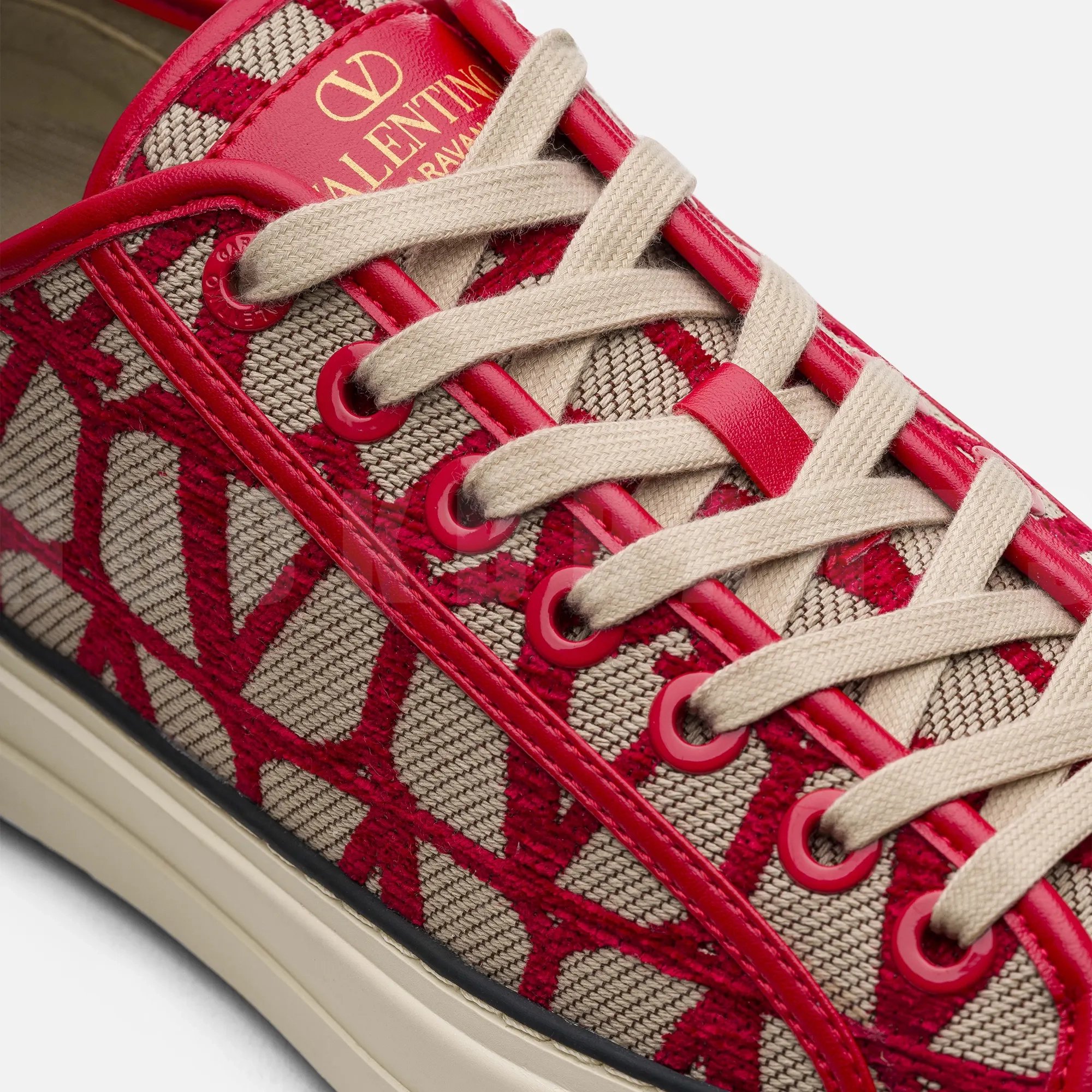 Toile Iconographe Kırmızı Erkek Deri Sneaker