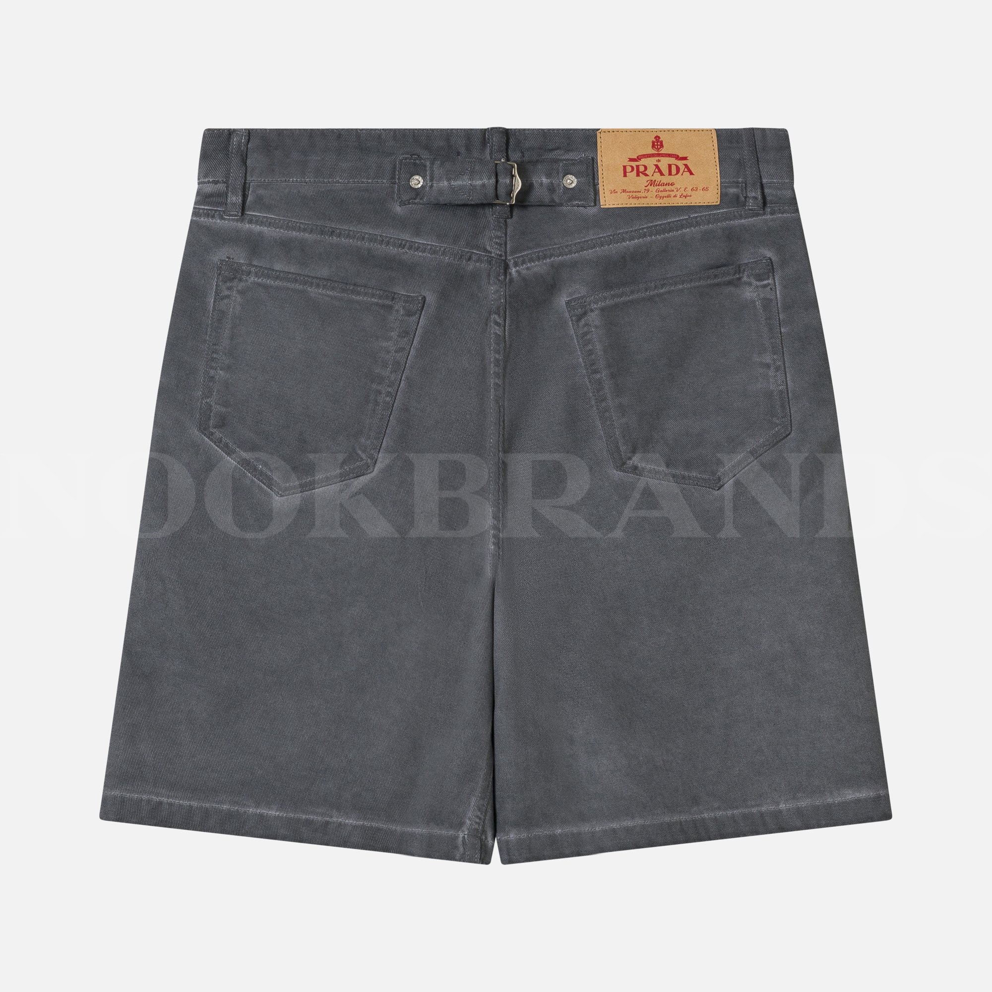 Gri Erkek Denim Şort
