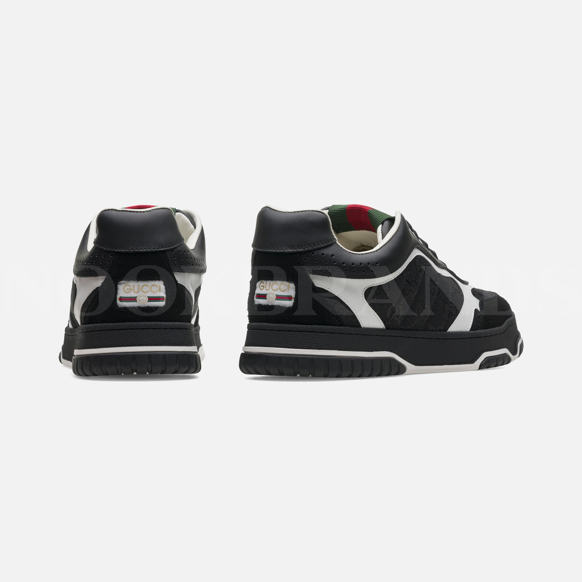 GG Re-Web Trainer Siyah Erkek Deri Sneaker