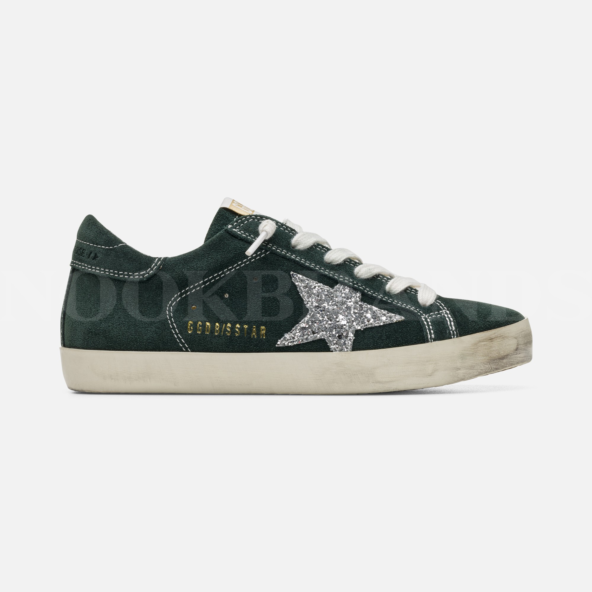 Yeşil Pull Detay Kadın Deri Sneaker