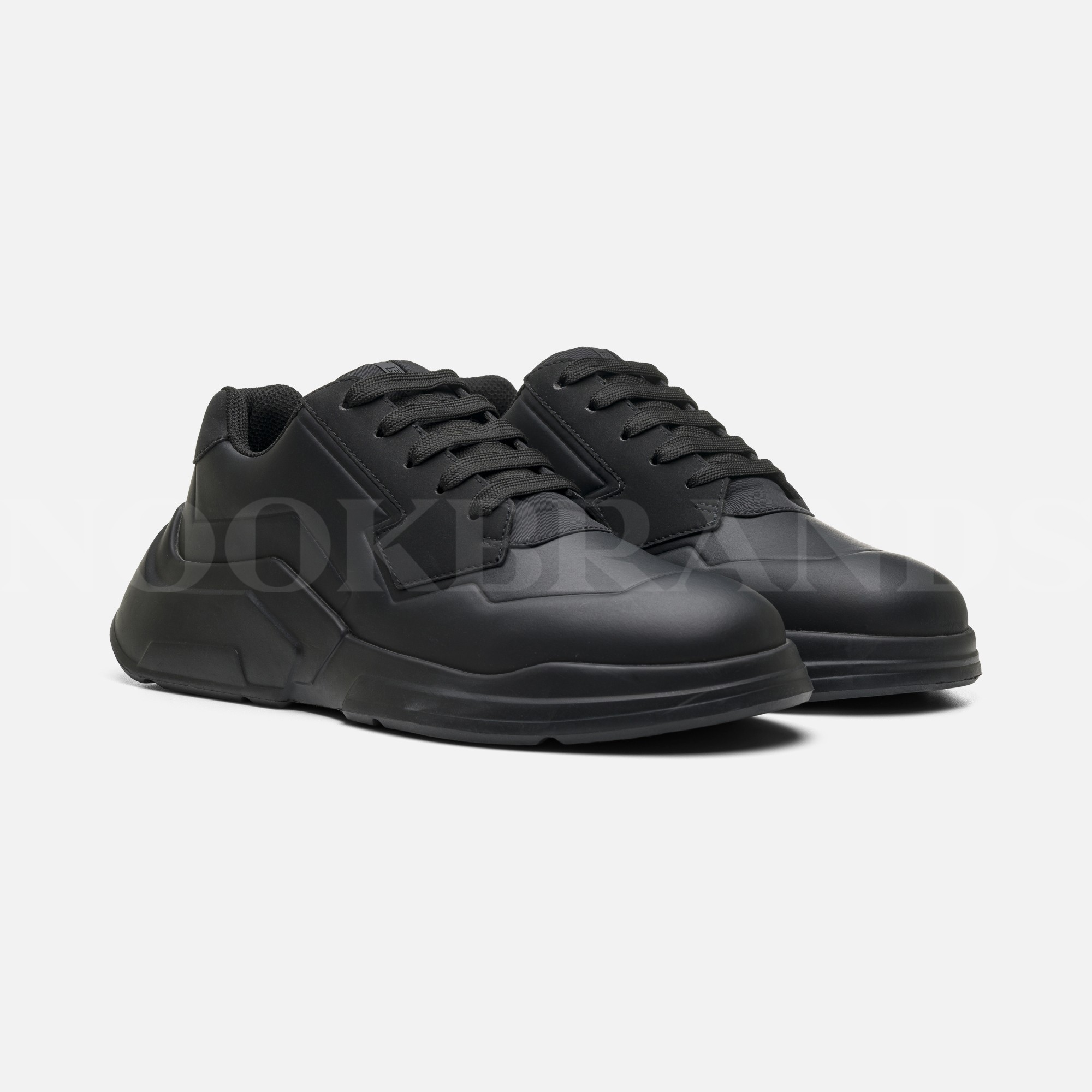 Siyah Erkek Deri Sneaker