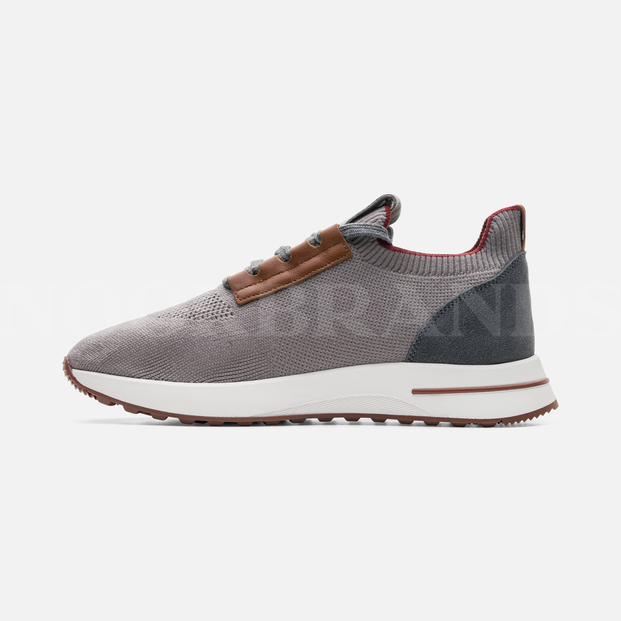 Gri Erkek Deri Sneaker