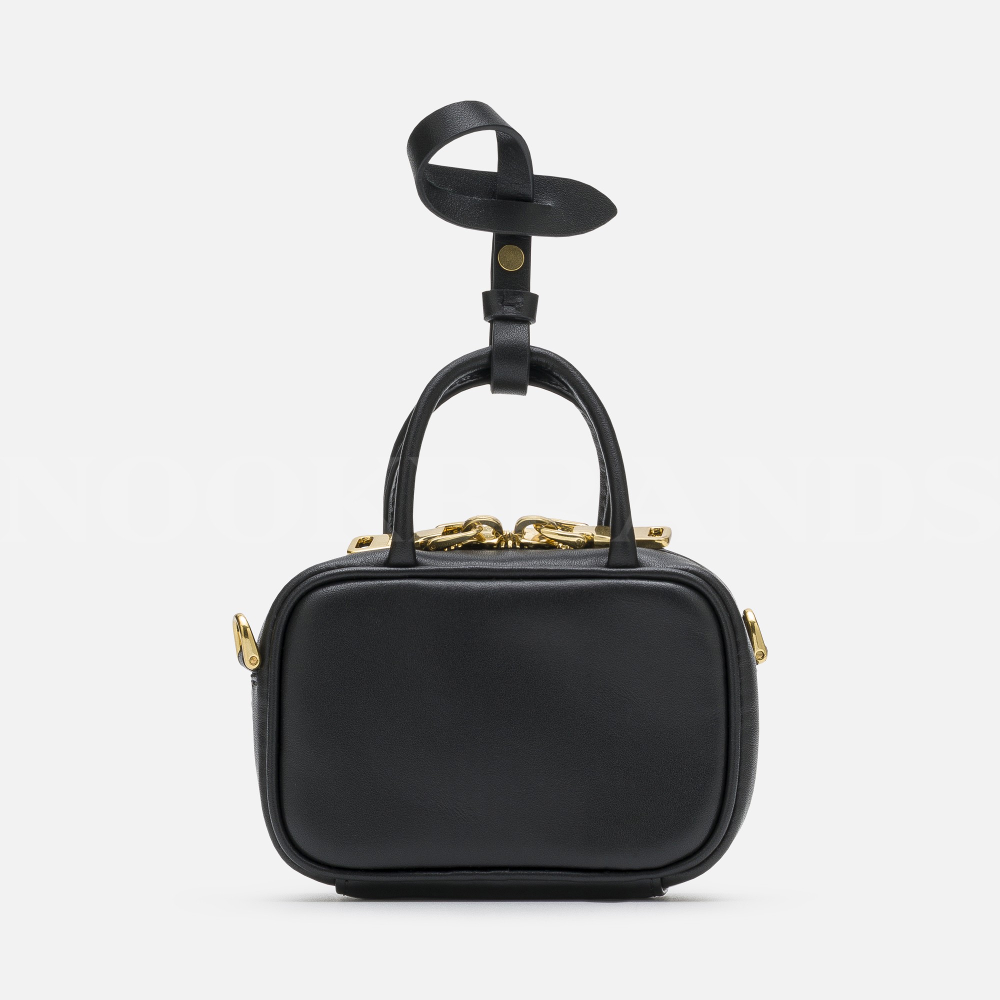 Beau leather micro Siyah Kadın Deri Çanta