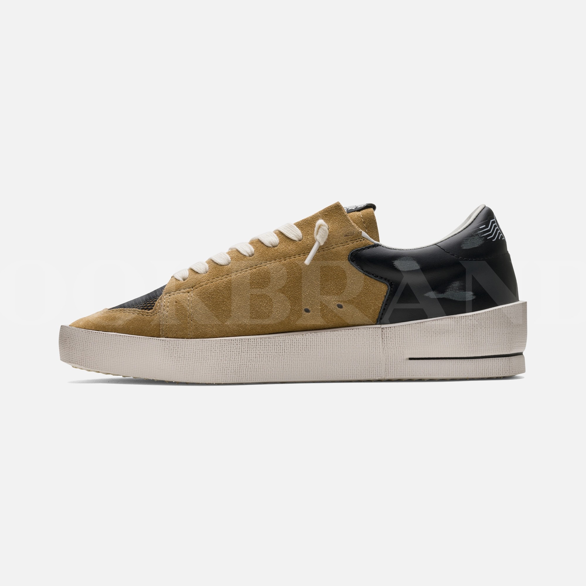 Stardan Kahverengi File Detay Erkek Deri Sneaker