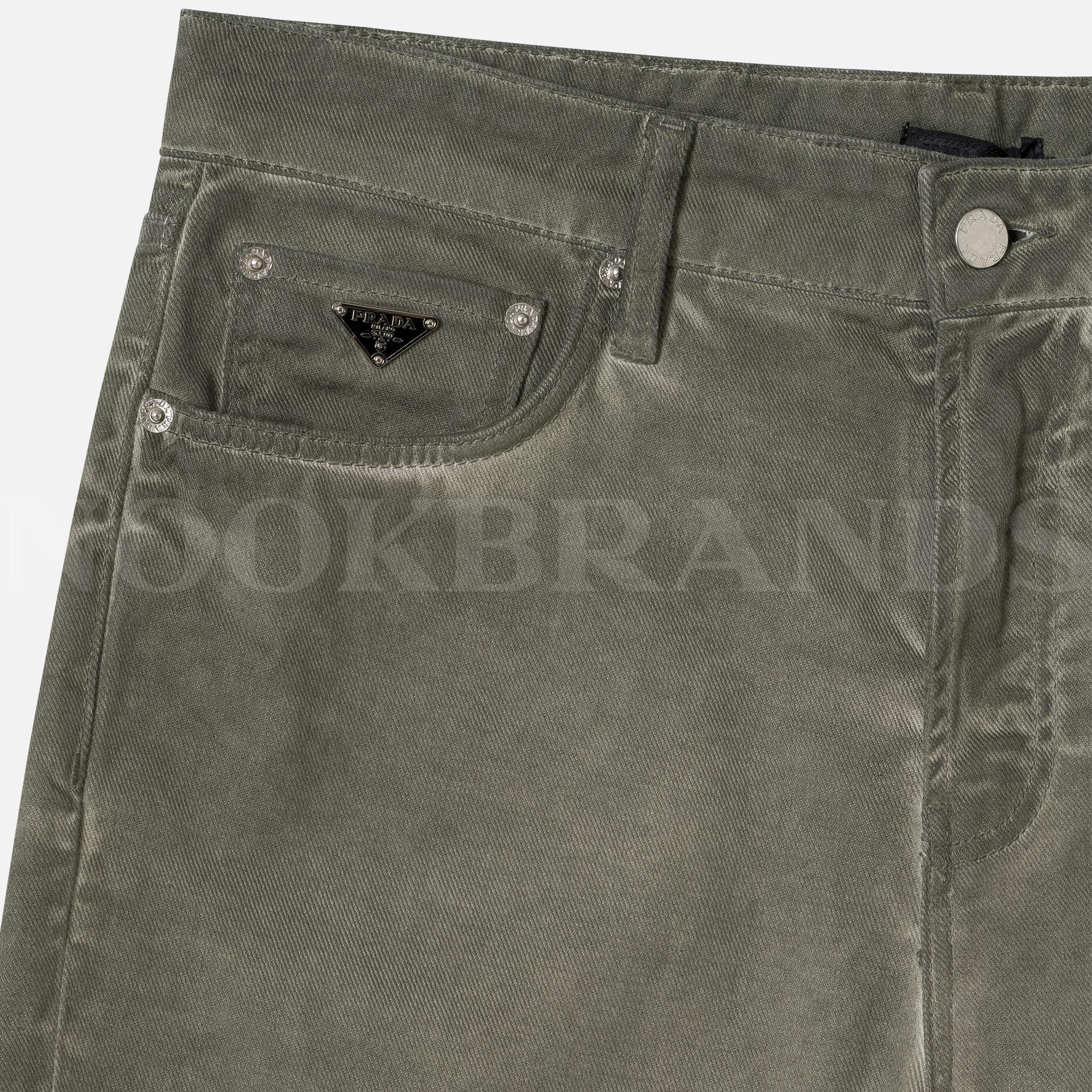 Haki Erkek Denim Şort