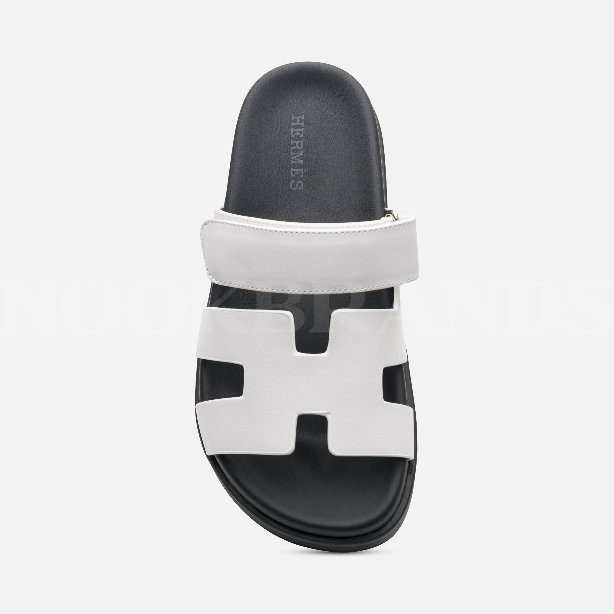 Beyaz Deri Chypre Sandal