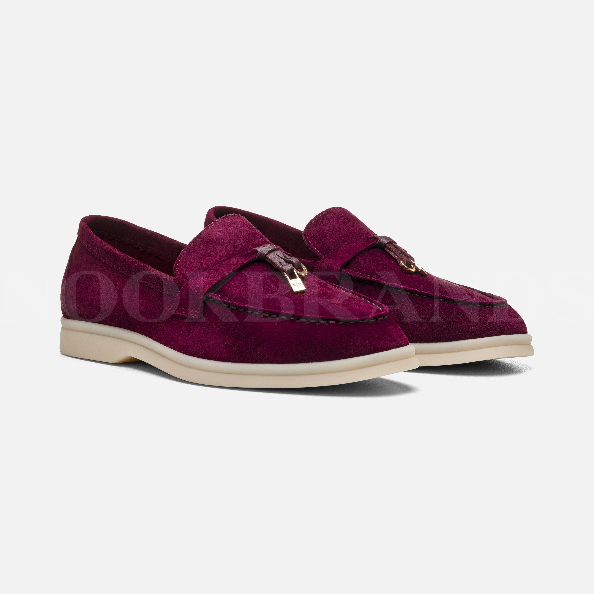 Bordo Kadın Deri Loafer
