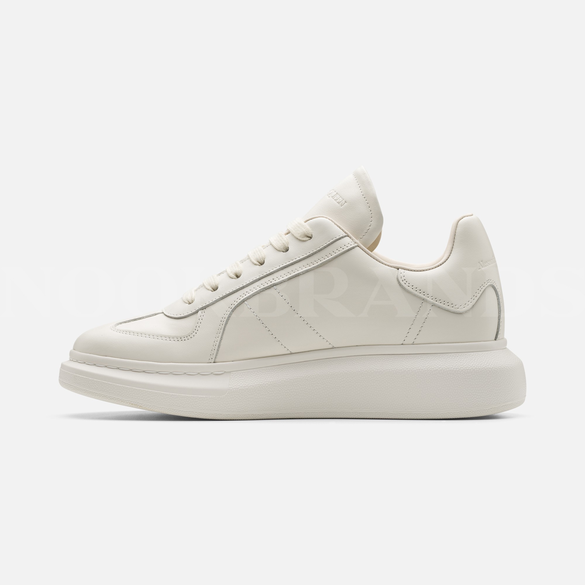 Oversize Kırık Beyaz Erkek Deri Sneaker