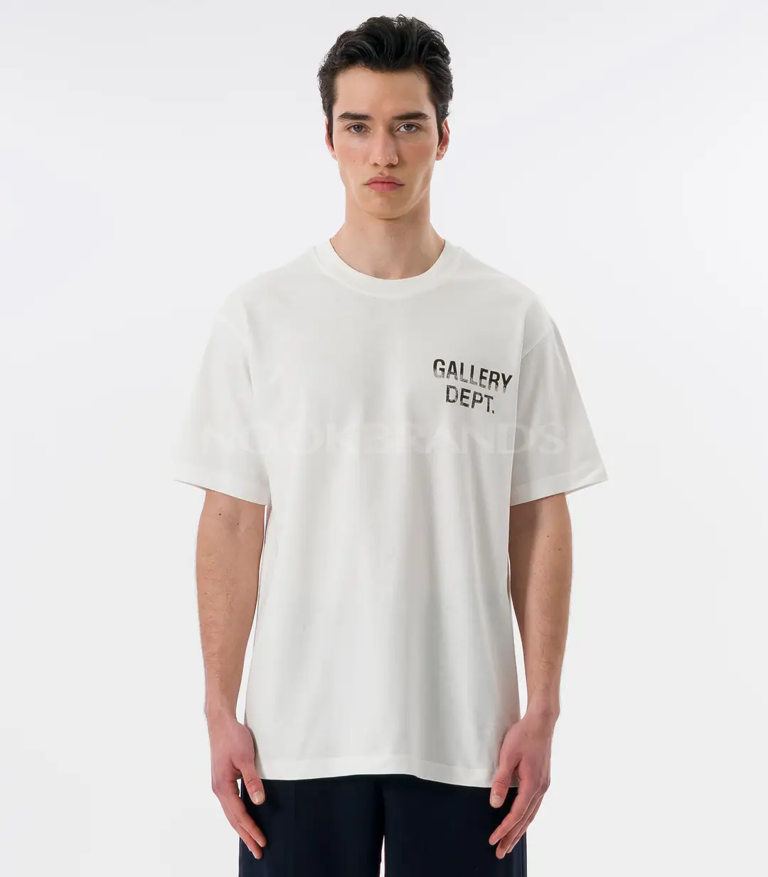 gallerydept Tシャツ Gallery Dept. Erkek Beyaz Arka Baskılı Oversize T-Shirt
