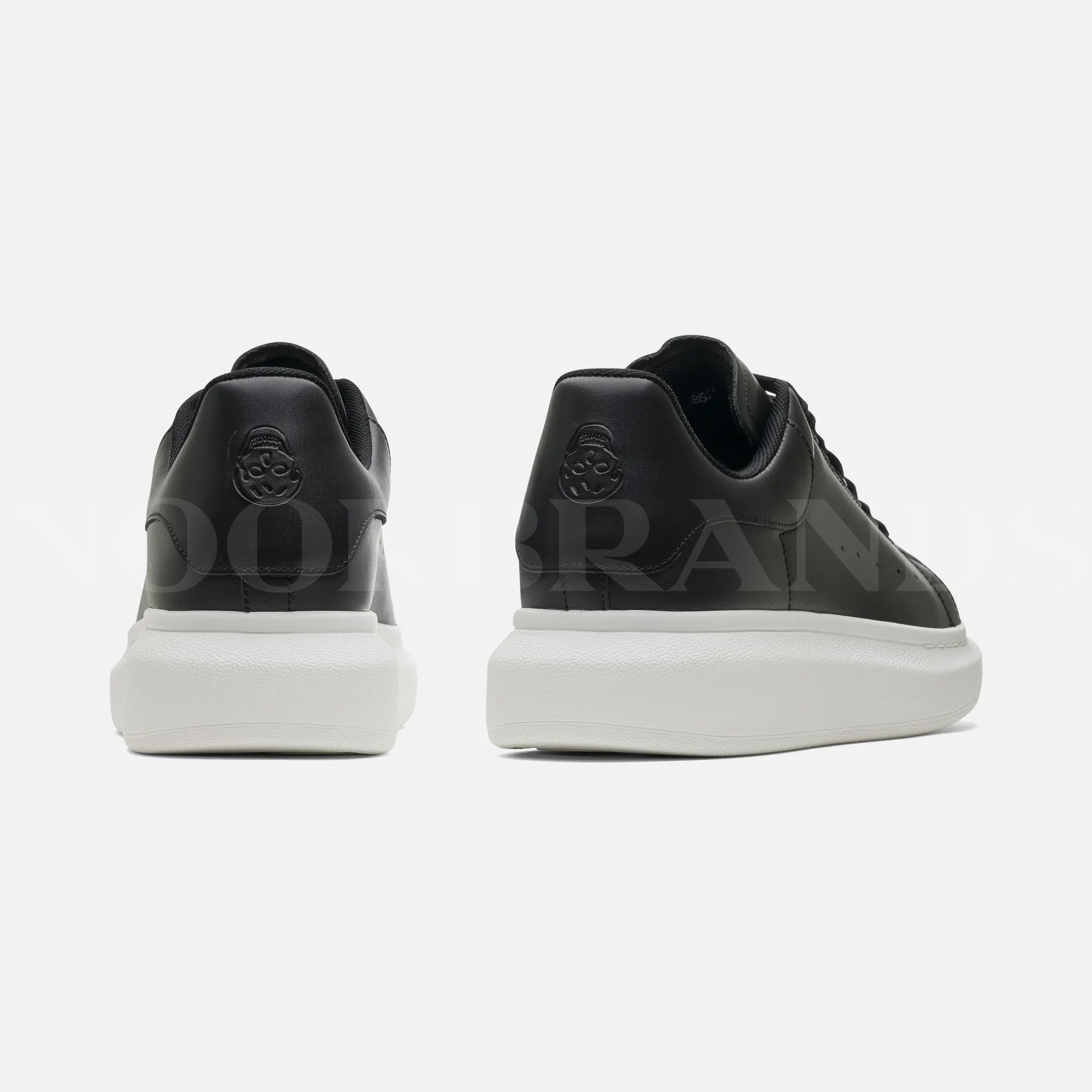 Oversize Siyah Erkek Deri Sneaker