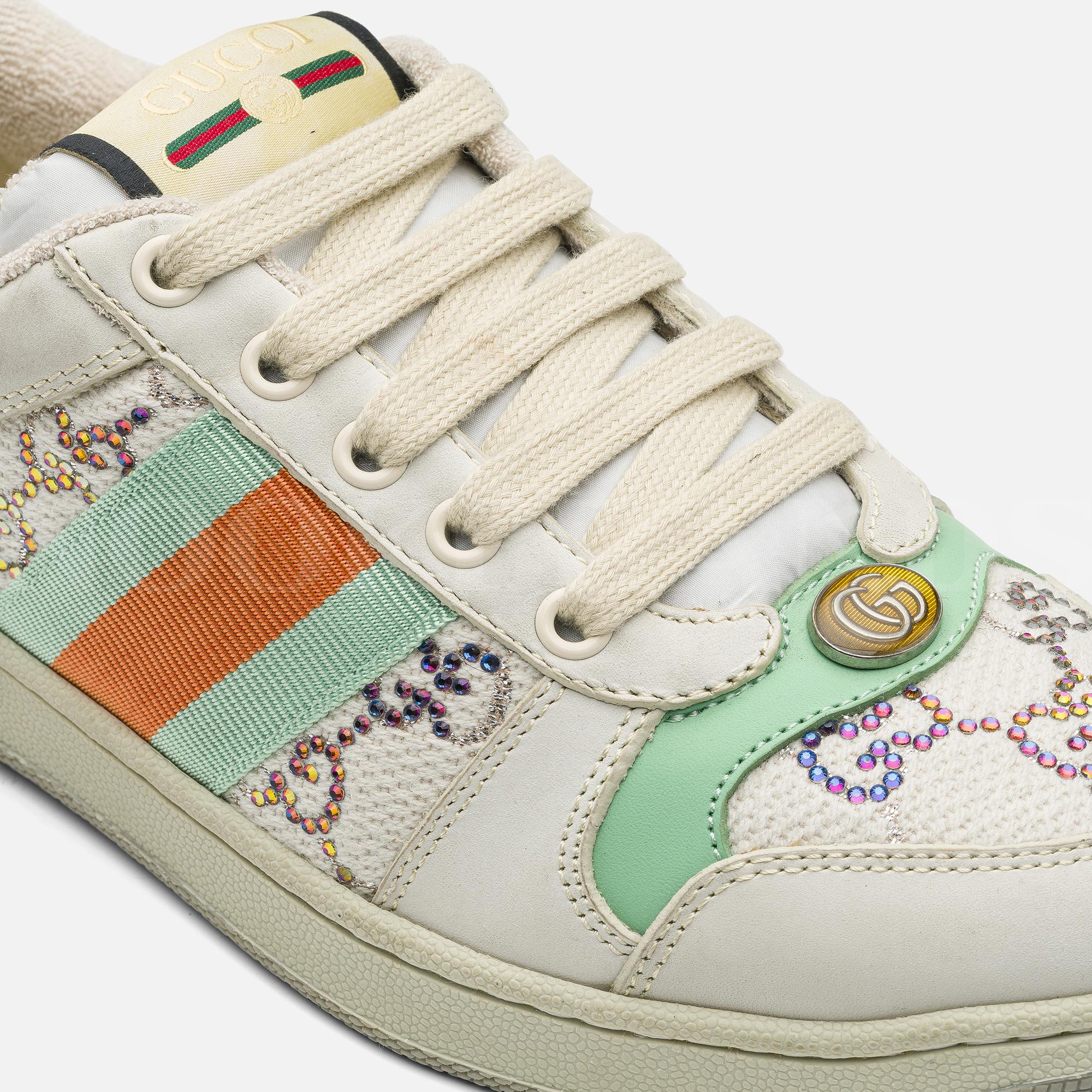 Krem Kadın Deri Sneaker