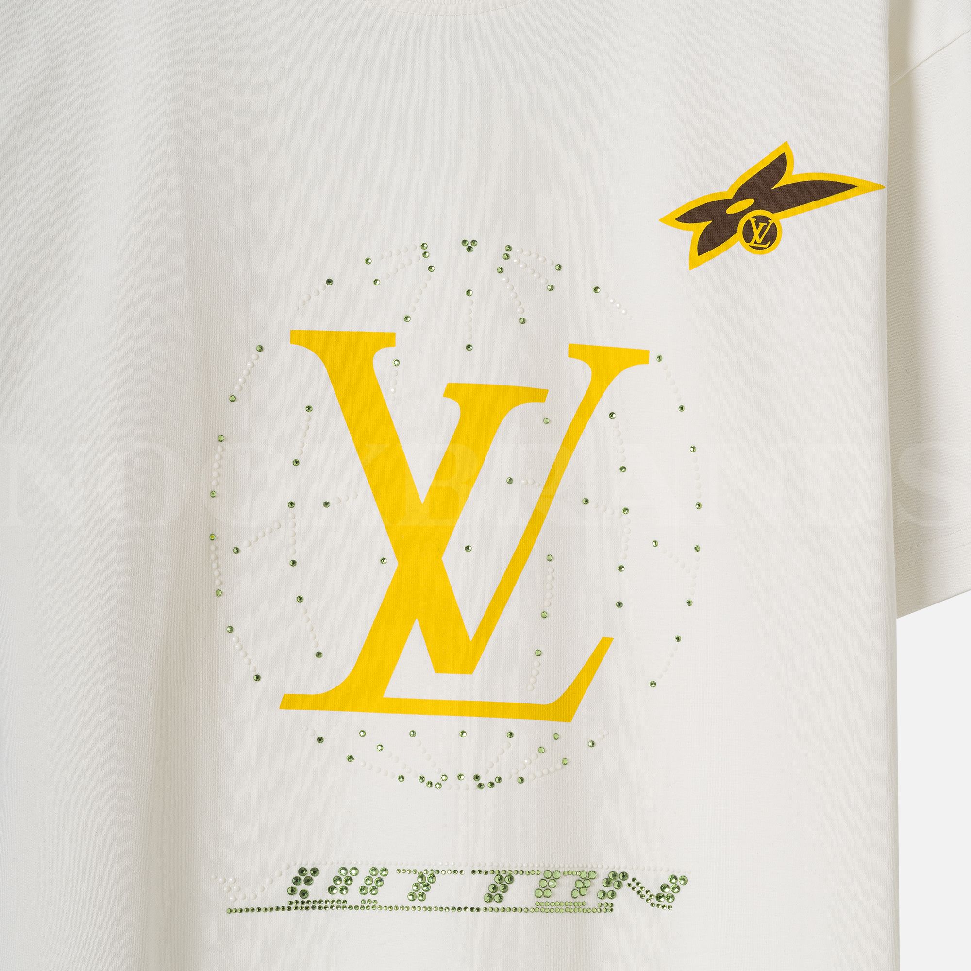Beyaz Baskılı Logo Erkek T-shirt