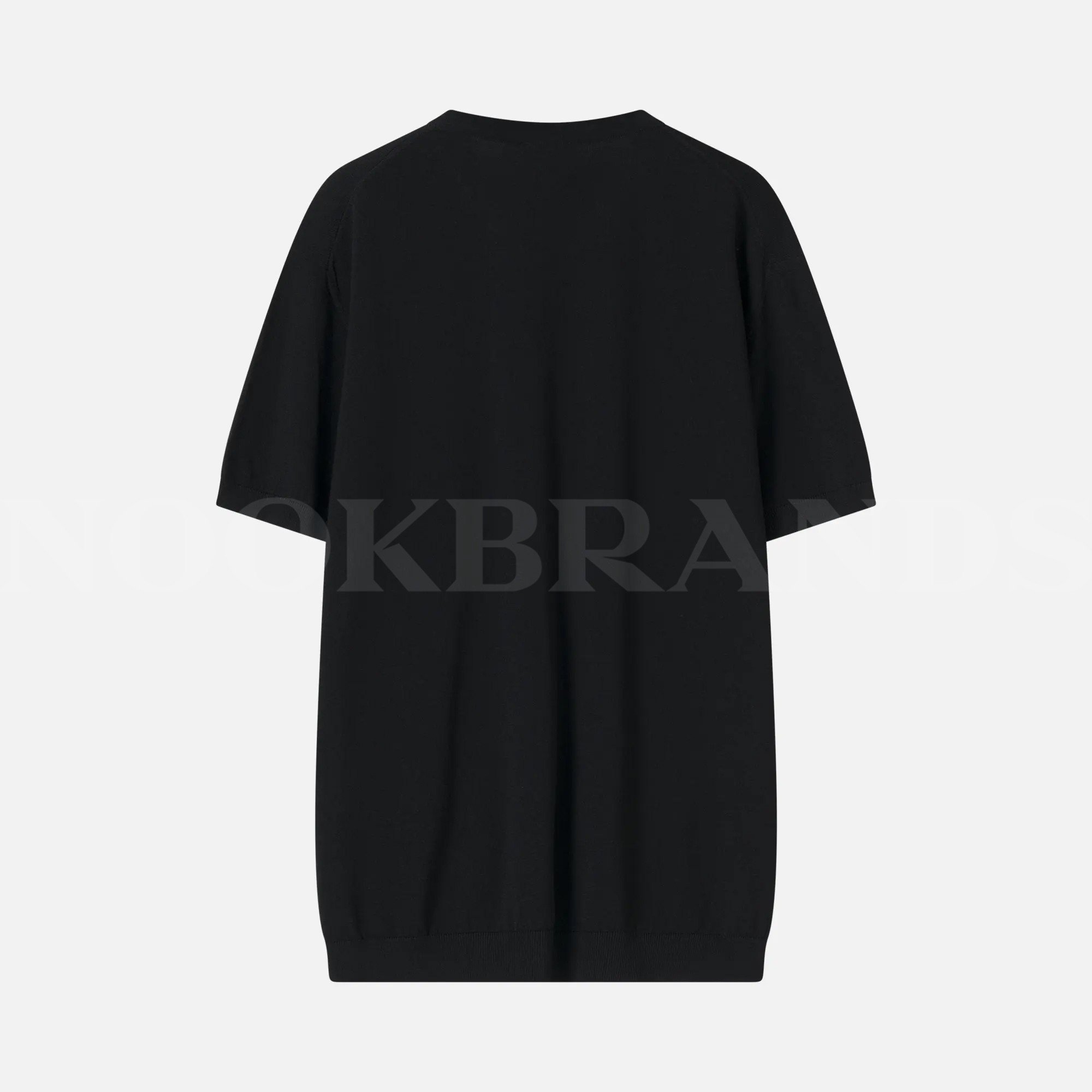 Siyah Nakışlı Logo Erkek T-shirt
