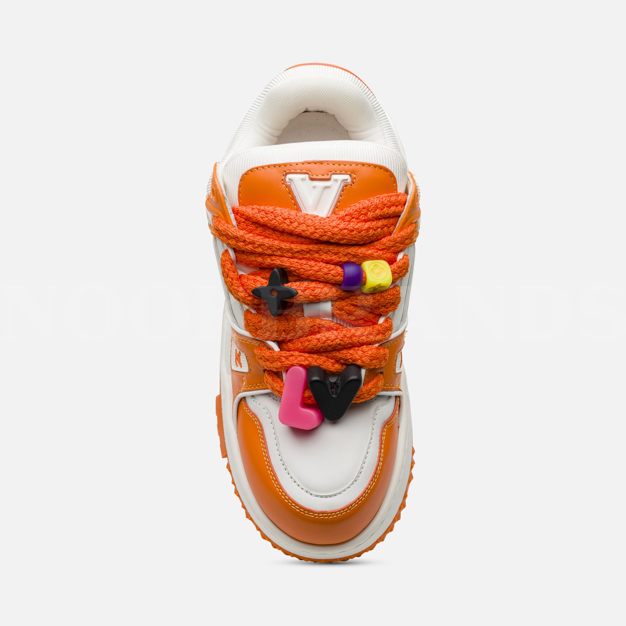 Turuncu Kadın Deri Sneaker