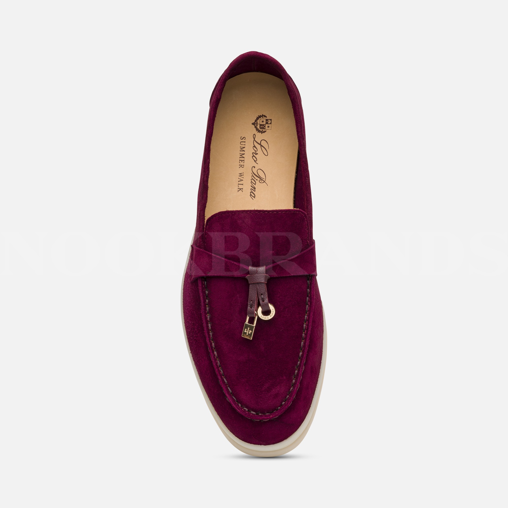 Bordo Kadın Deri Loafer