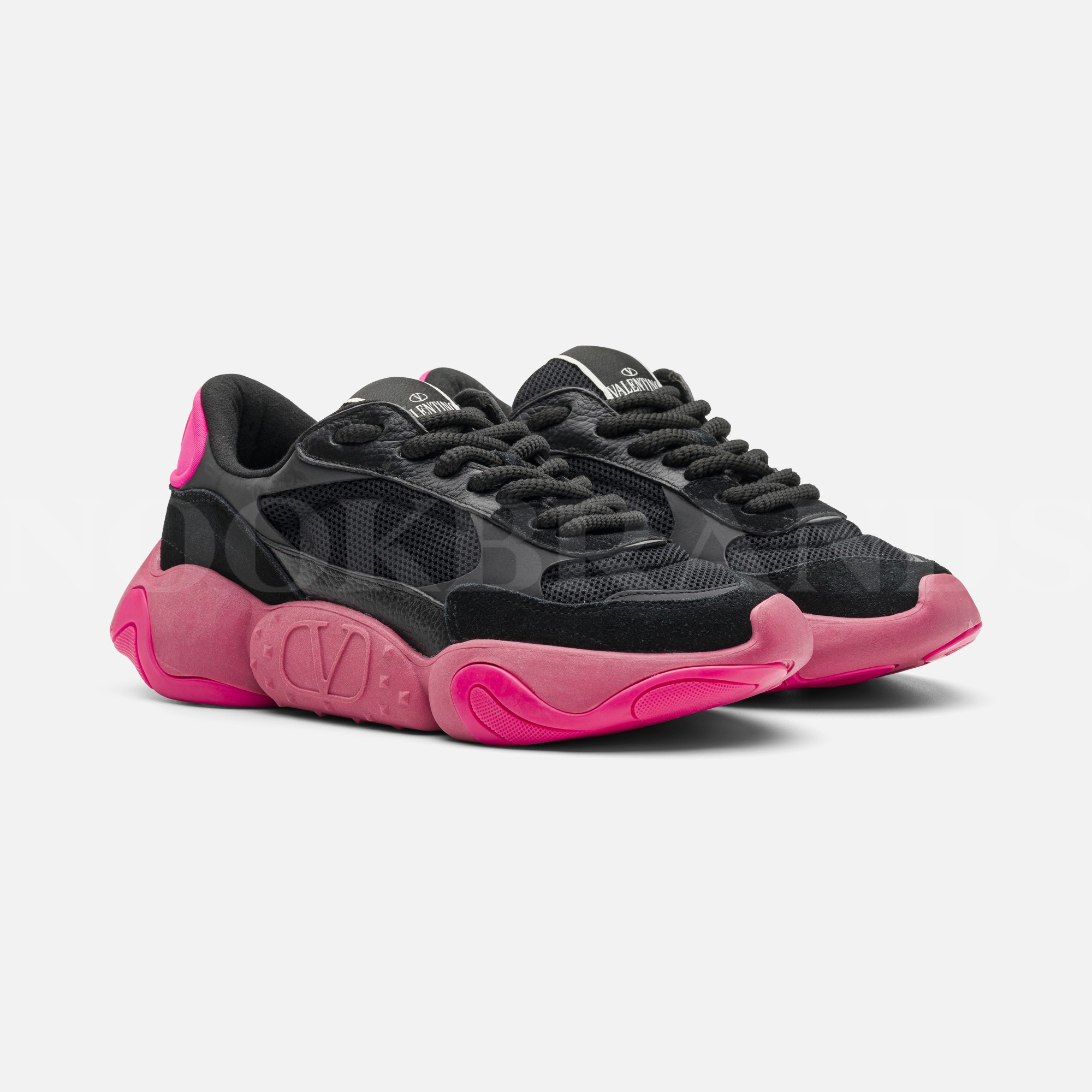 Siyah Kadın Deri Sneaker